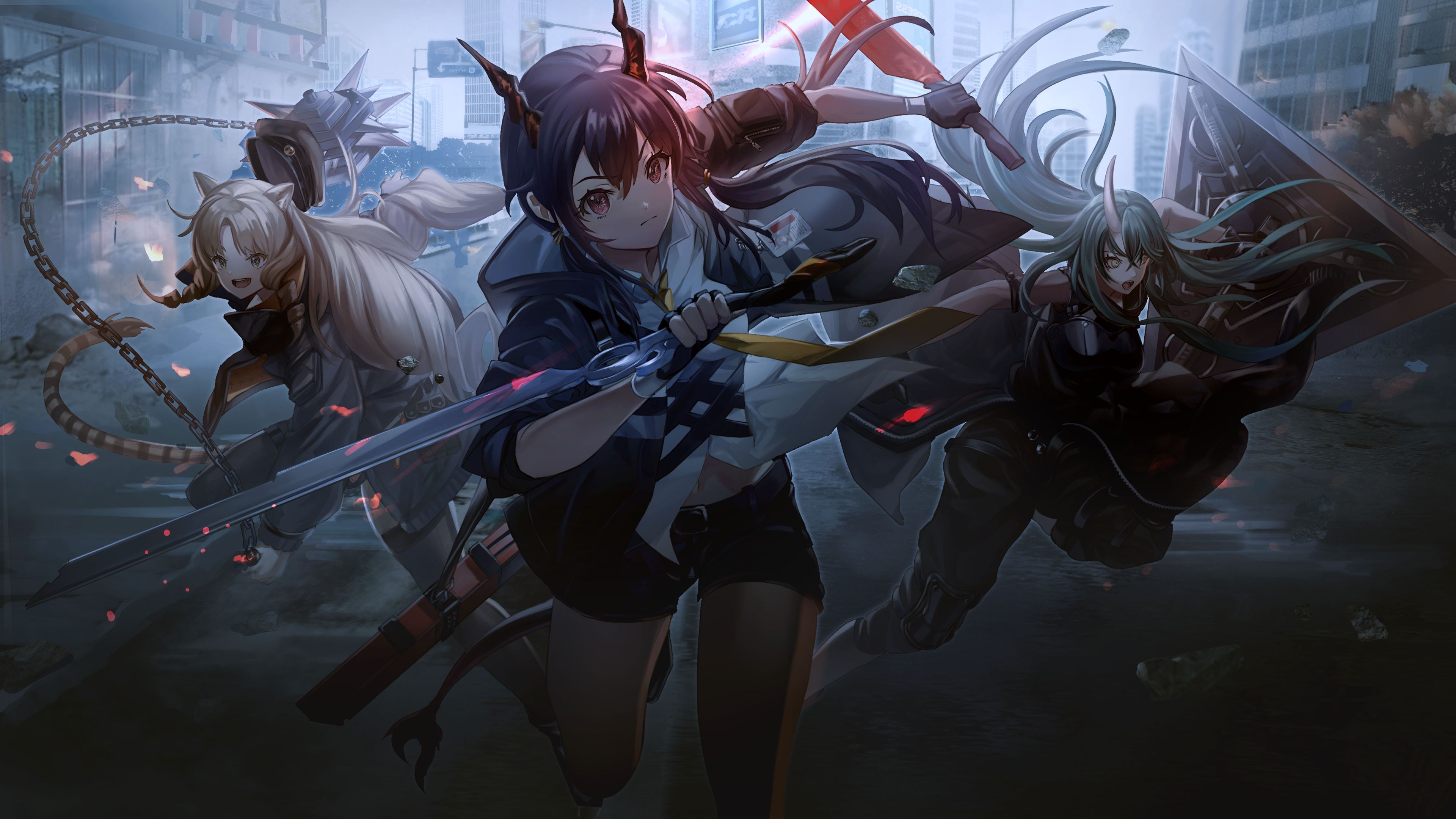 3840x2160 Free Hoshiguma (Arknights) 4K Wallpaper & Desktop HD Background for PC