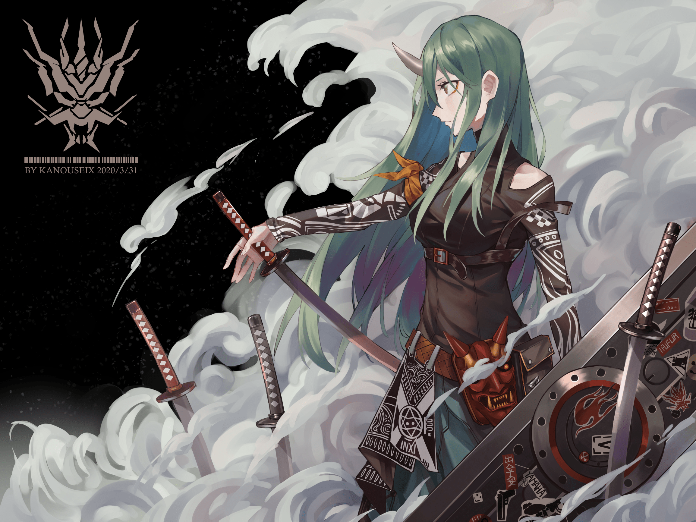 2309x1732 Hoshiguma by Pixiv Id 41269814 Anime Image Board