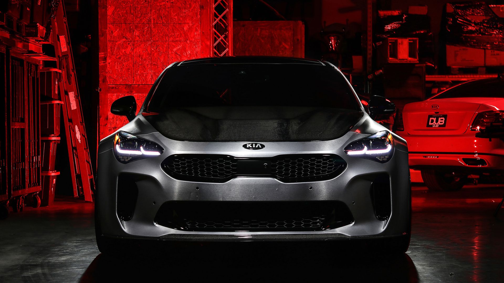 1920x1080 DUB Kia Stinger GT 2018 Front Laptop Full HD 1080P , HD 4k Wallpaper, Image, Background, Photos and Picture