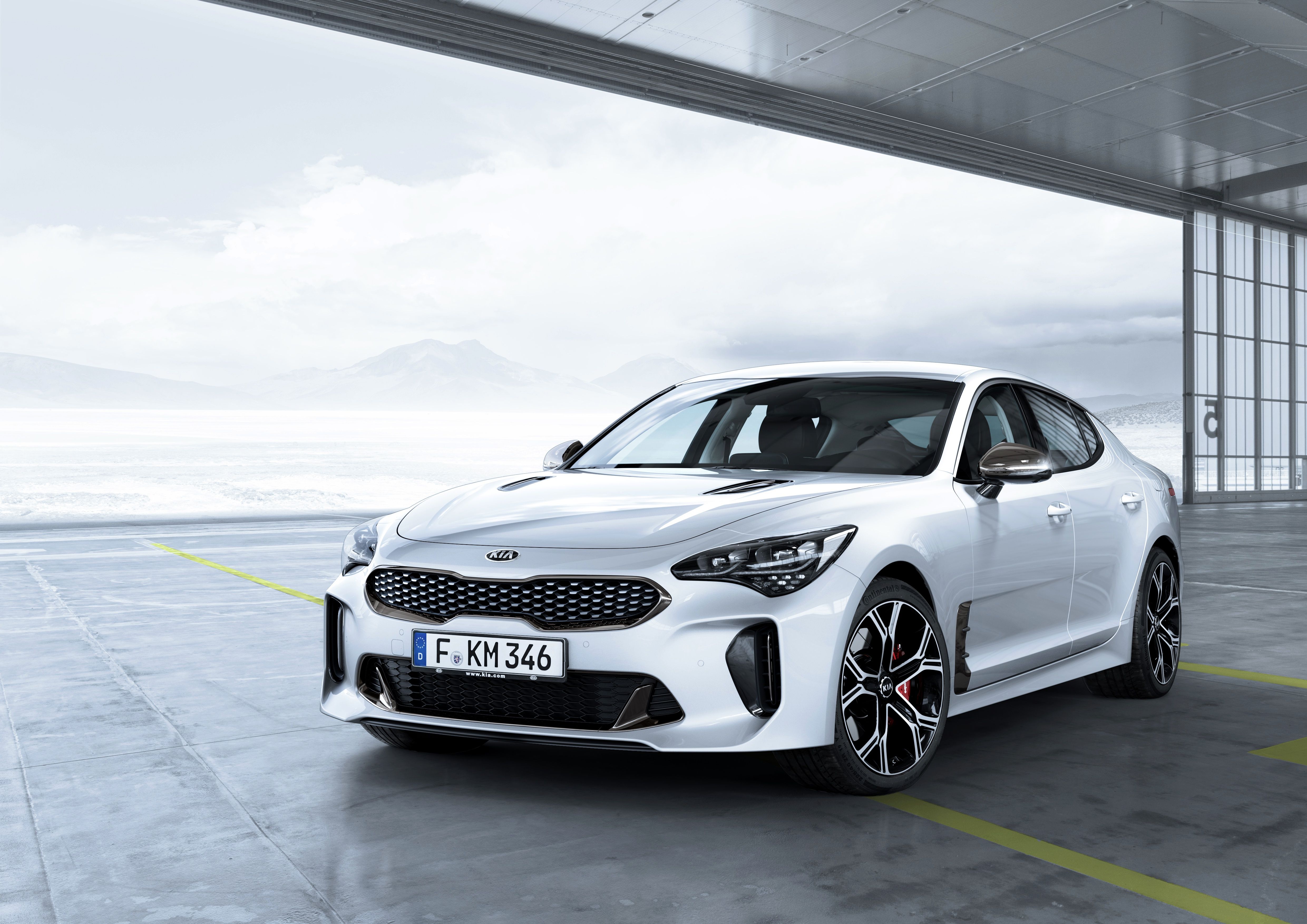 4960x3507 Download White Car Car Kia Kia Stinger Vehicle Kia Stinger GTS 4k Ultra HD Wallpaperx3507