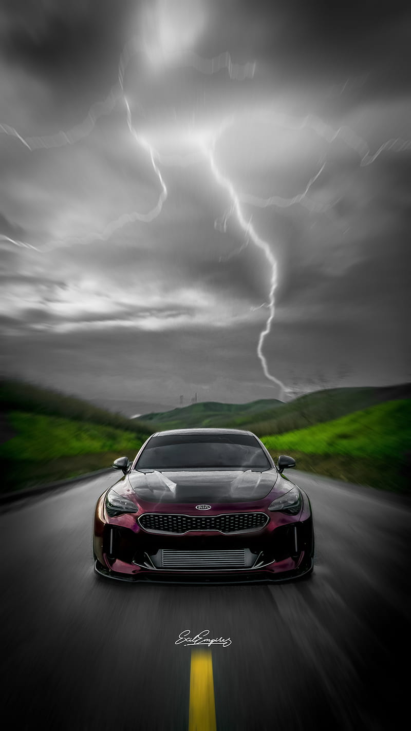 800x1424 Stinger, carros, fast cars, graphics designe, sports car, HD phone wallpaper