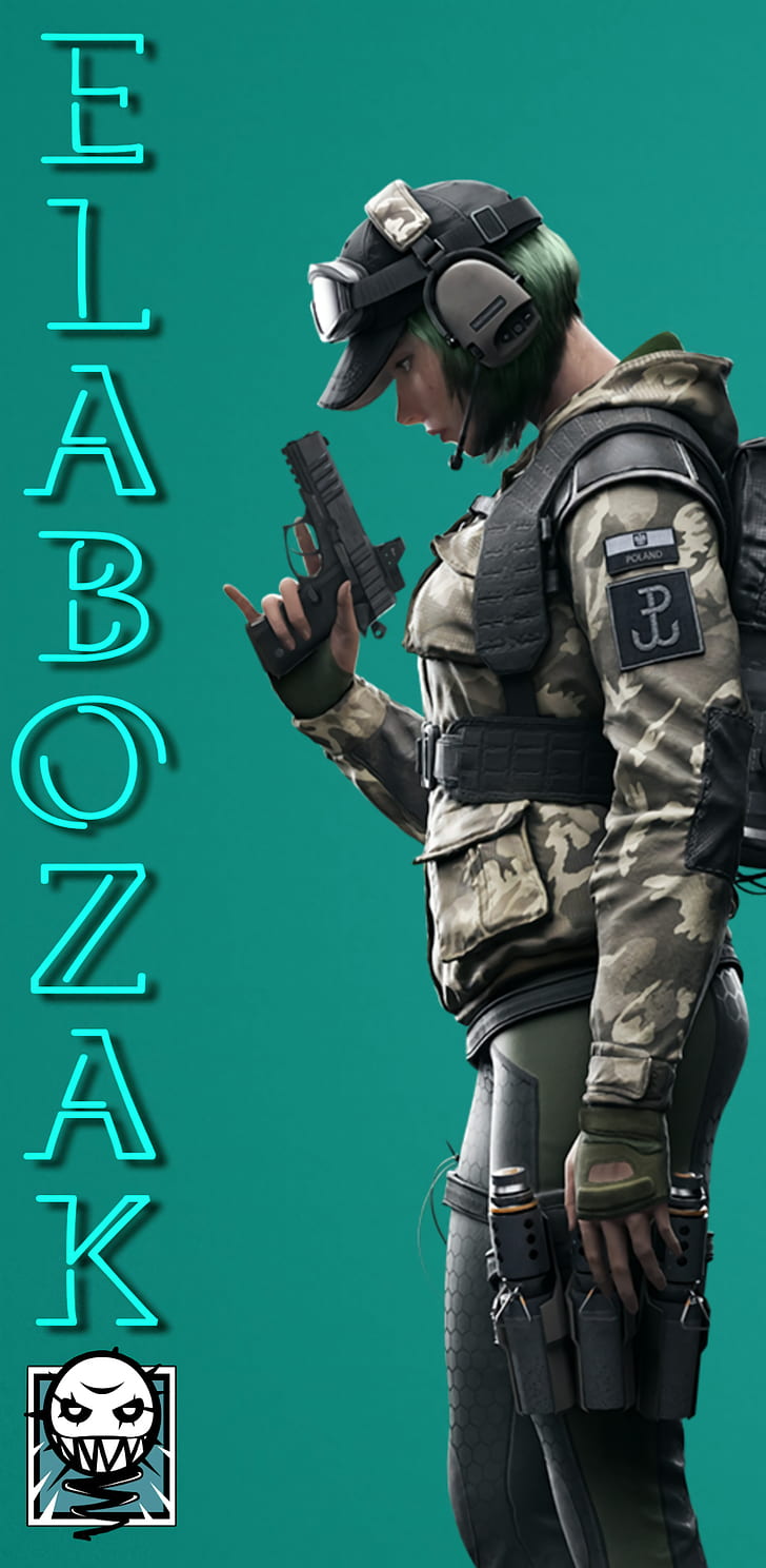 728x1488 HD wallpaper: Rainbow 6: Siege, Ela Bosak, video game art, Ubisoft