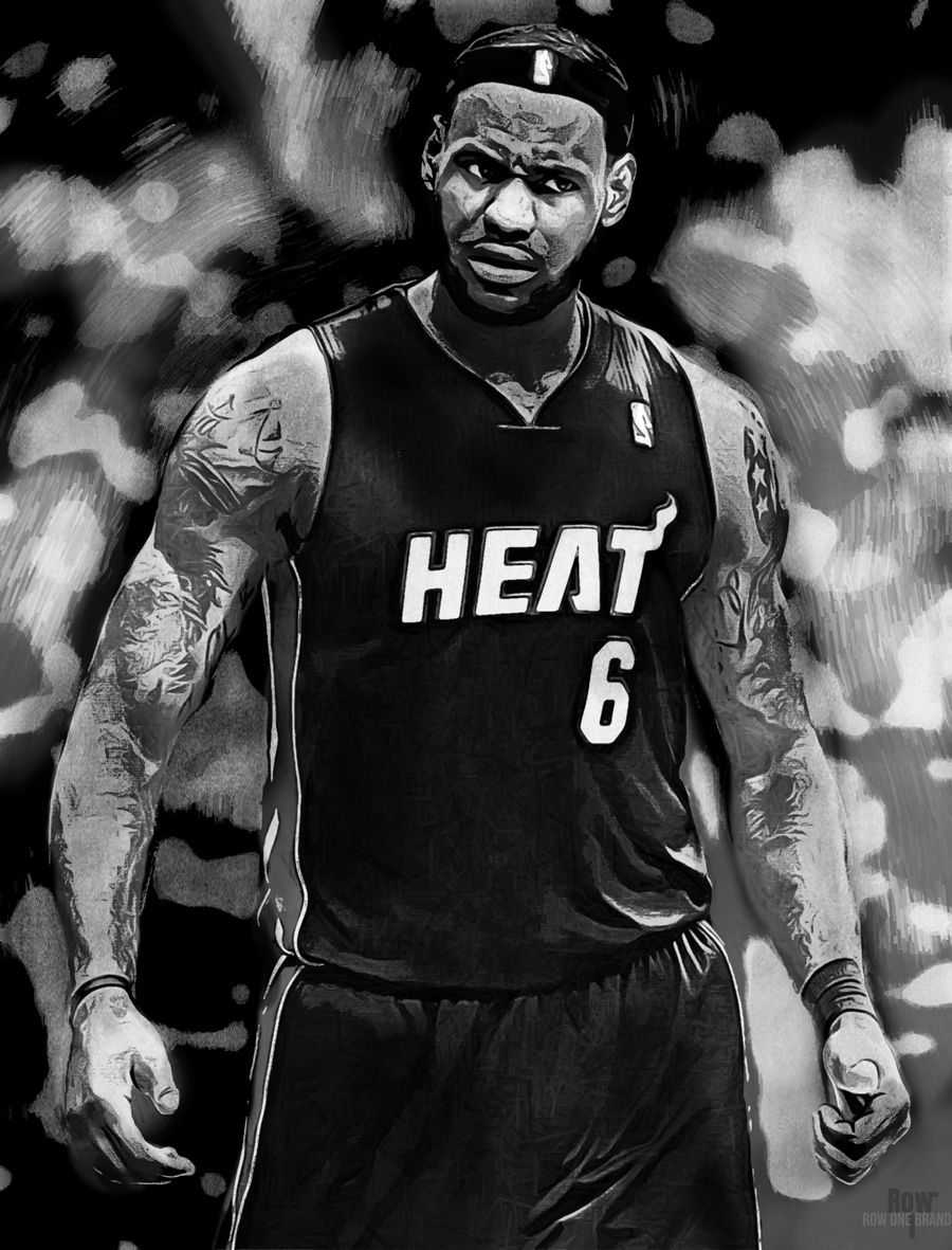 900x1181 Jersey Lebron James Wallpaper 219 Lebron James Miami Heat Art By Row One Brand Wall Art