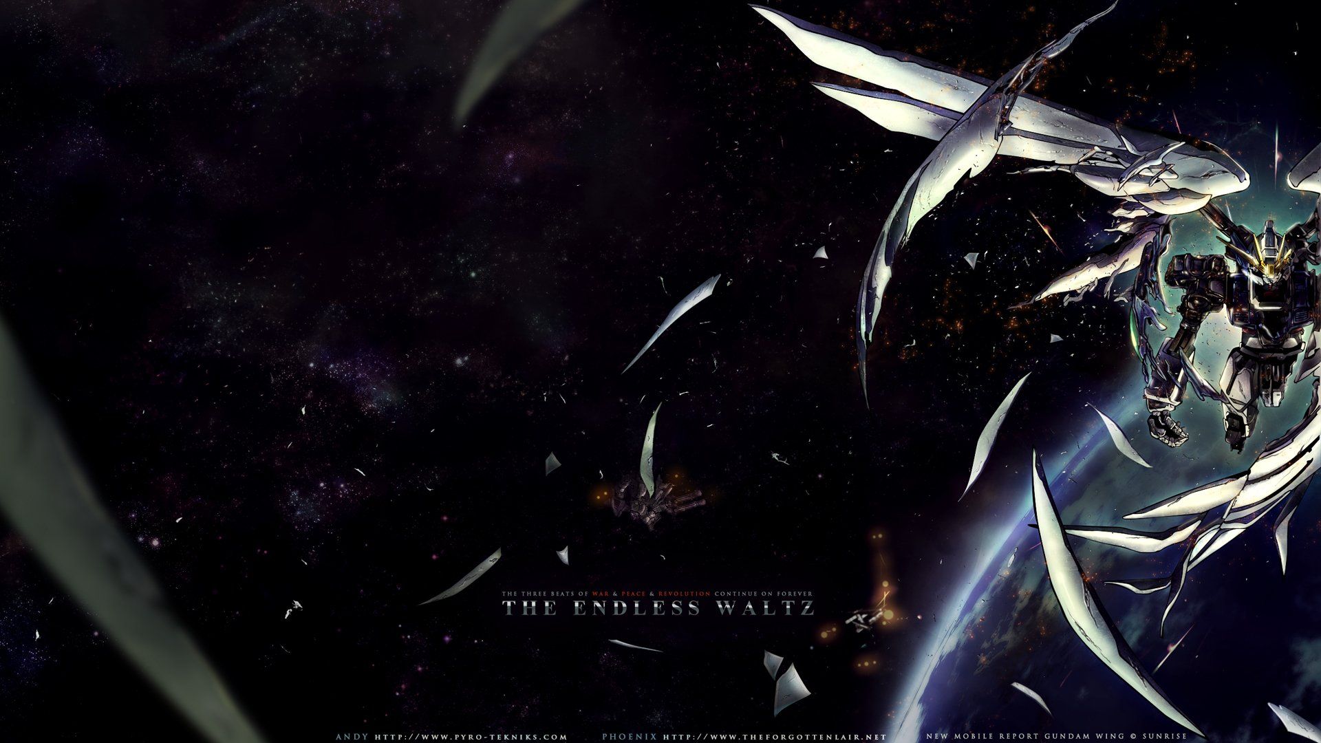 1920x1080 Gundam Anime HD Wallpaper: The Endless Waltz in Spacex1080