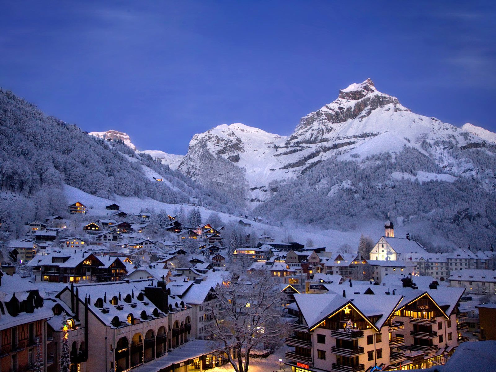 1600x1200 Winter Ferienwohnungen Engelberg