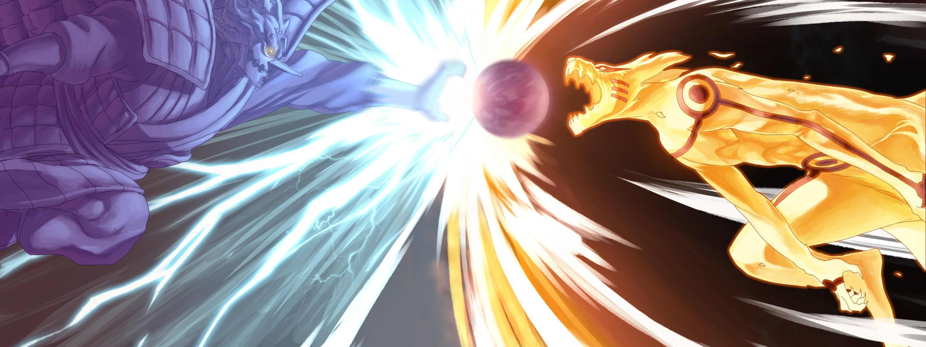 3200x1200 Naruto Dual Monitor Wallpaper