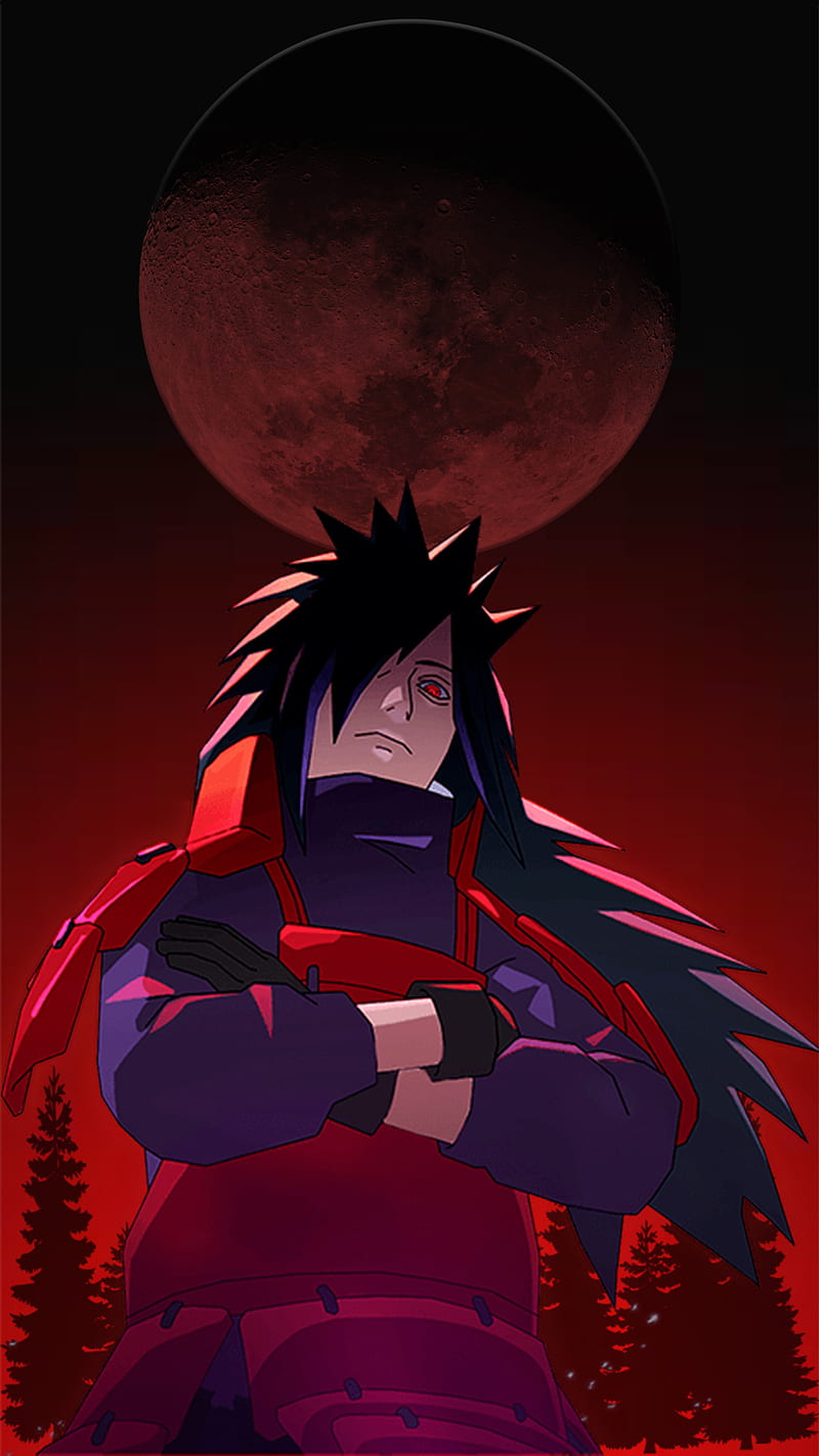 800x1422 Uchiha madara, naruto, art, anime, HD phone wallpaper