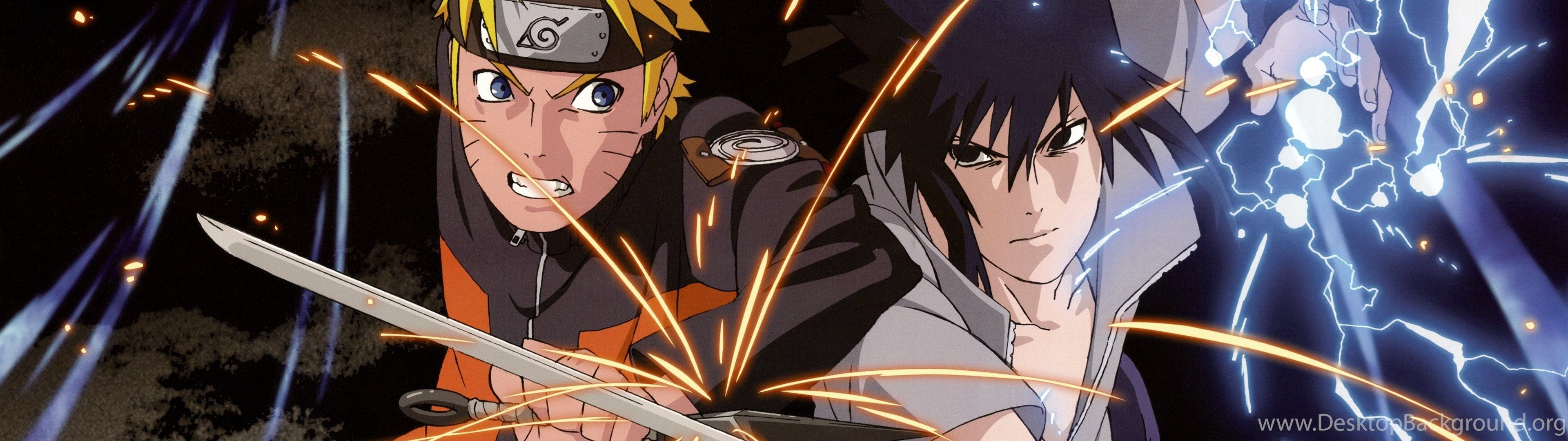 3840x1080 Naruto Dual Monitor Wallpaper