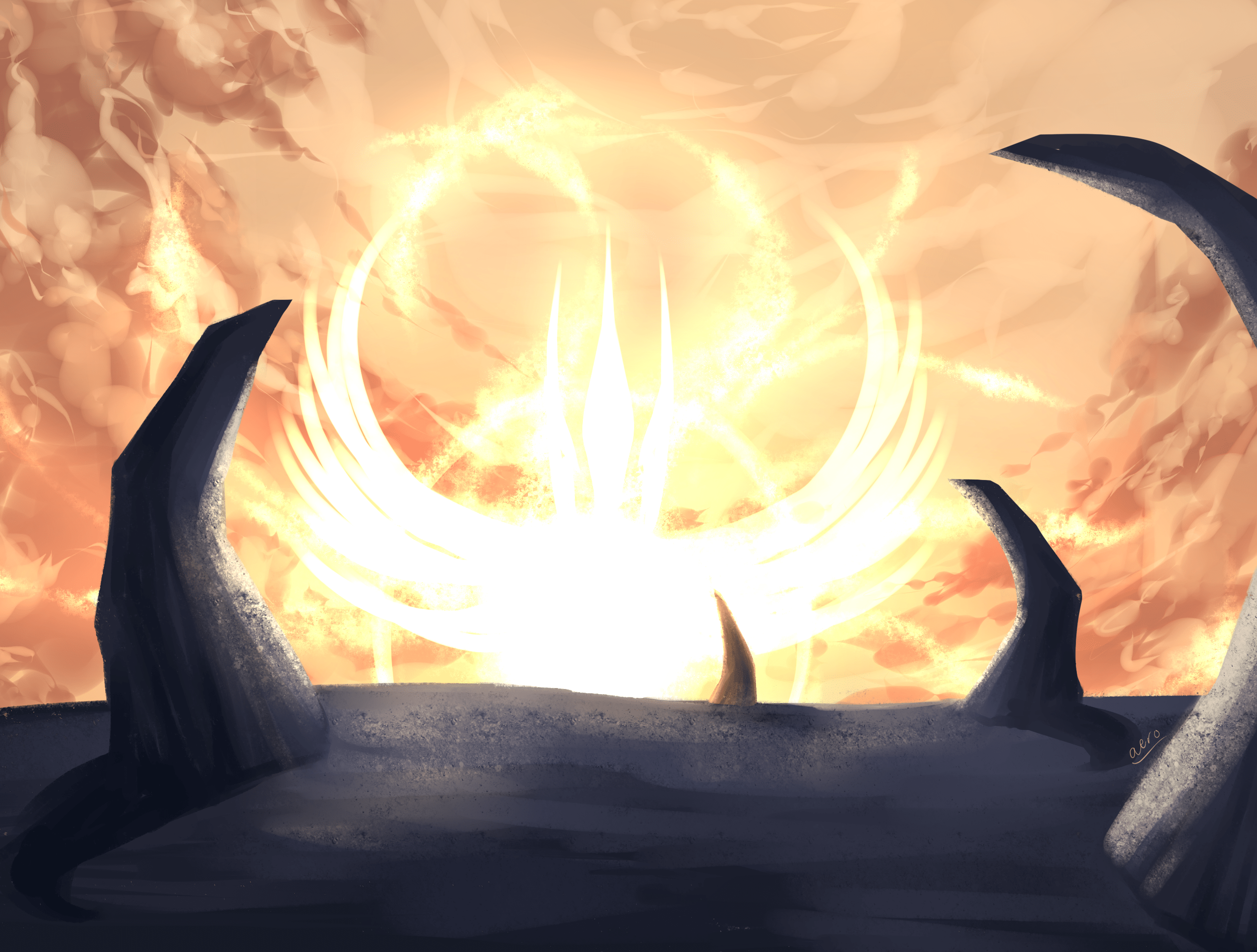 2700x2045 Majestic God of Light. (feel free to use as wallpaper)