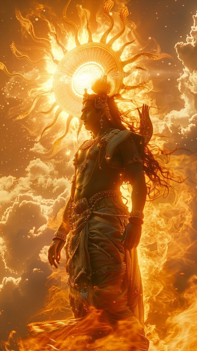 673x1200 Surya Dev, Sun God