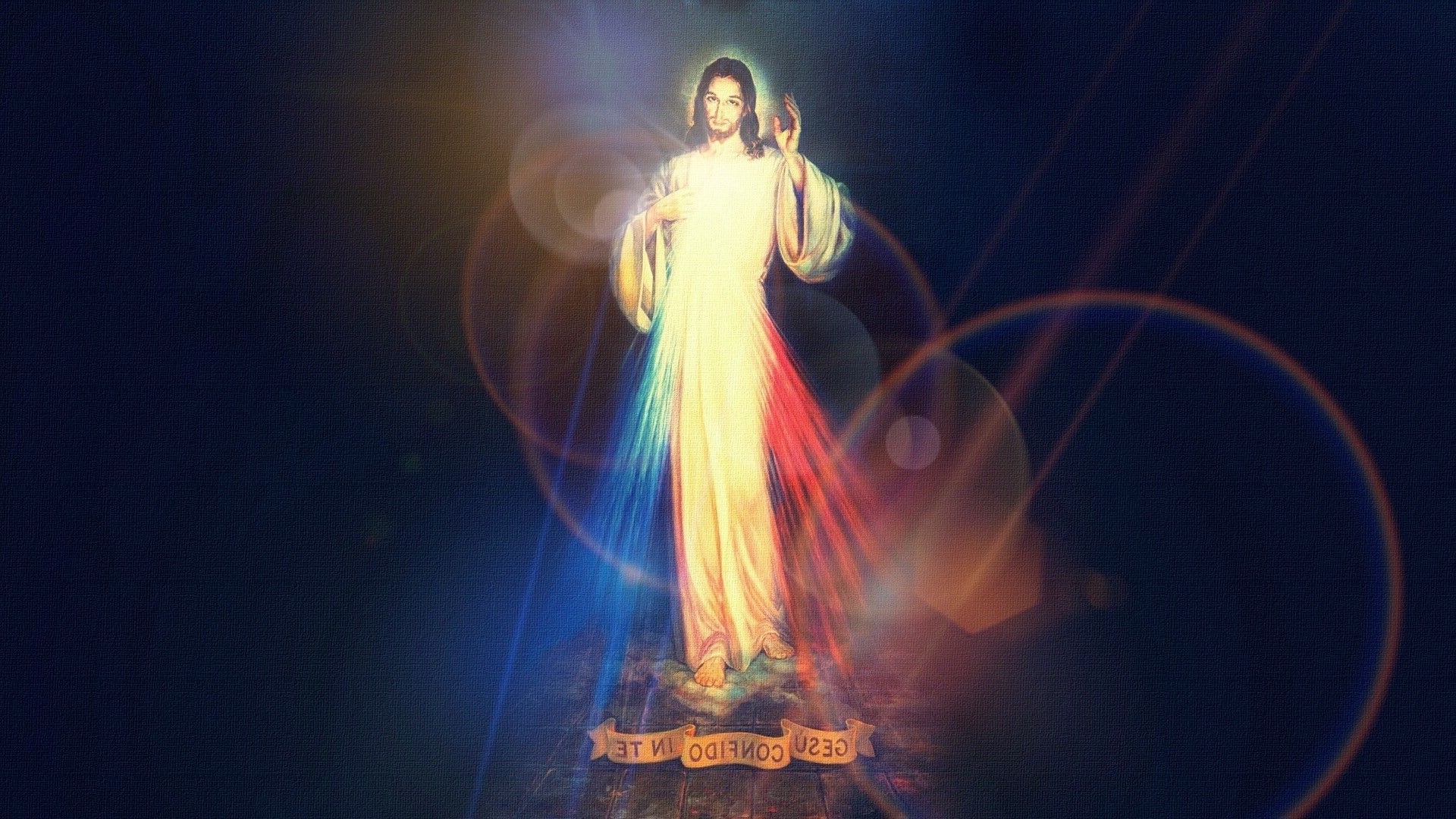1920x1080 Jesus Christ, Lights, Christianity, God, Reflection, Religion, Fantasy Art Wallpaper HD / Desktop and Mobile Background