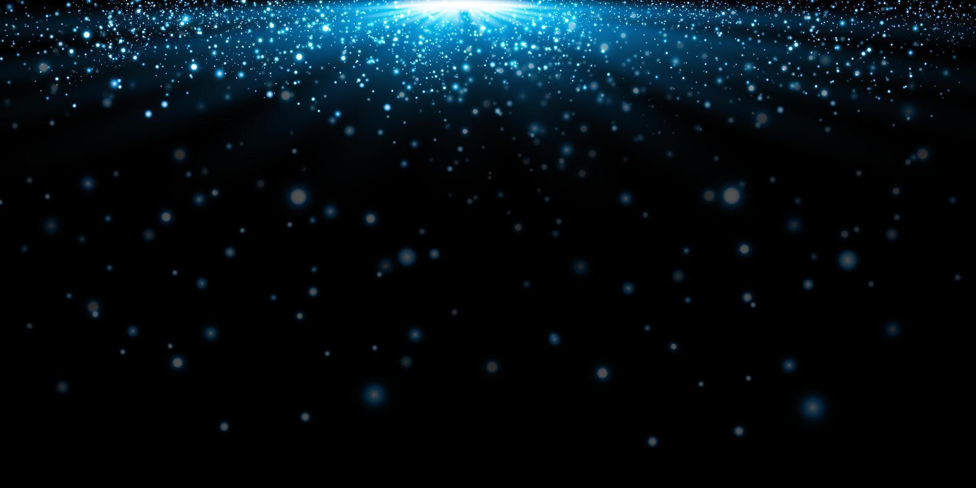 1920x960 A Starlit Cosmic Background filled with Floating Particles and enchanting Light Effects creating visual magic