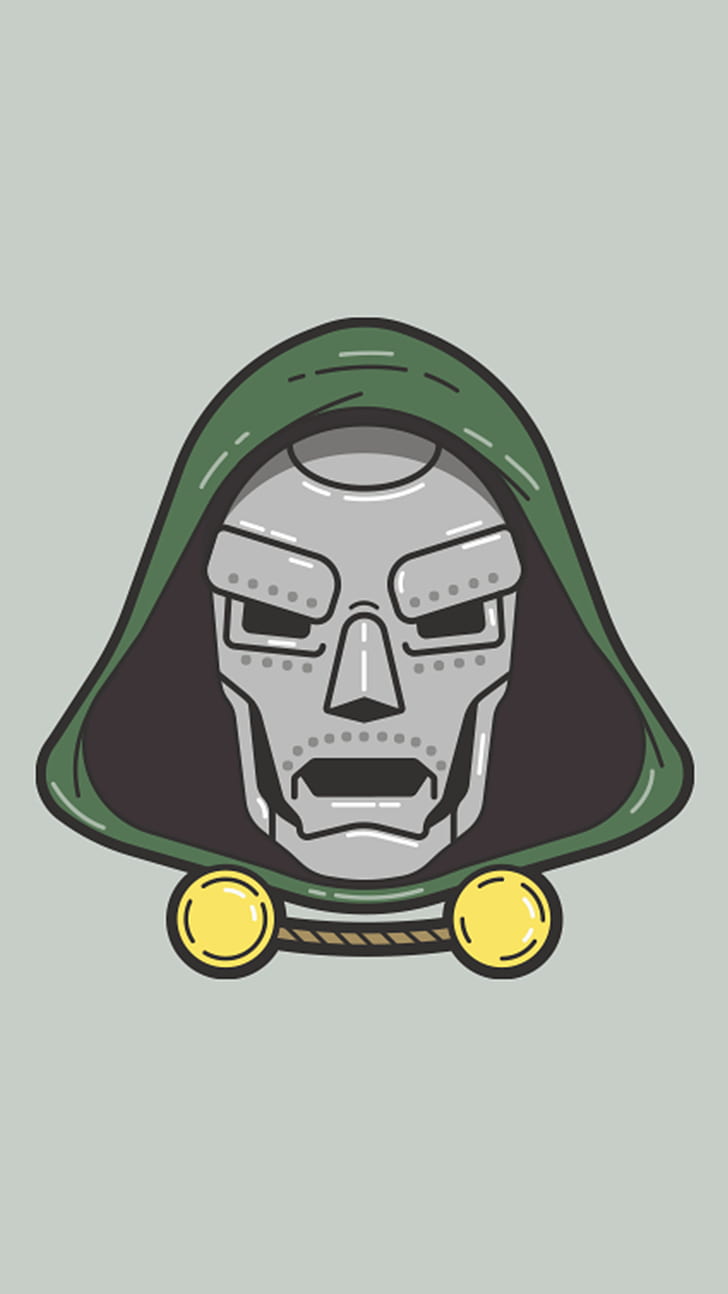 728x1294 HD wallpaper: superhero, Dr. Doom