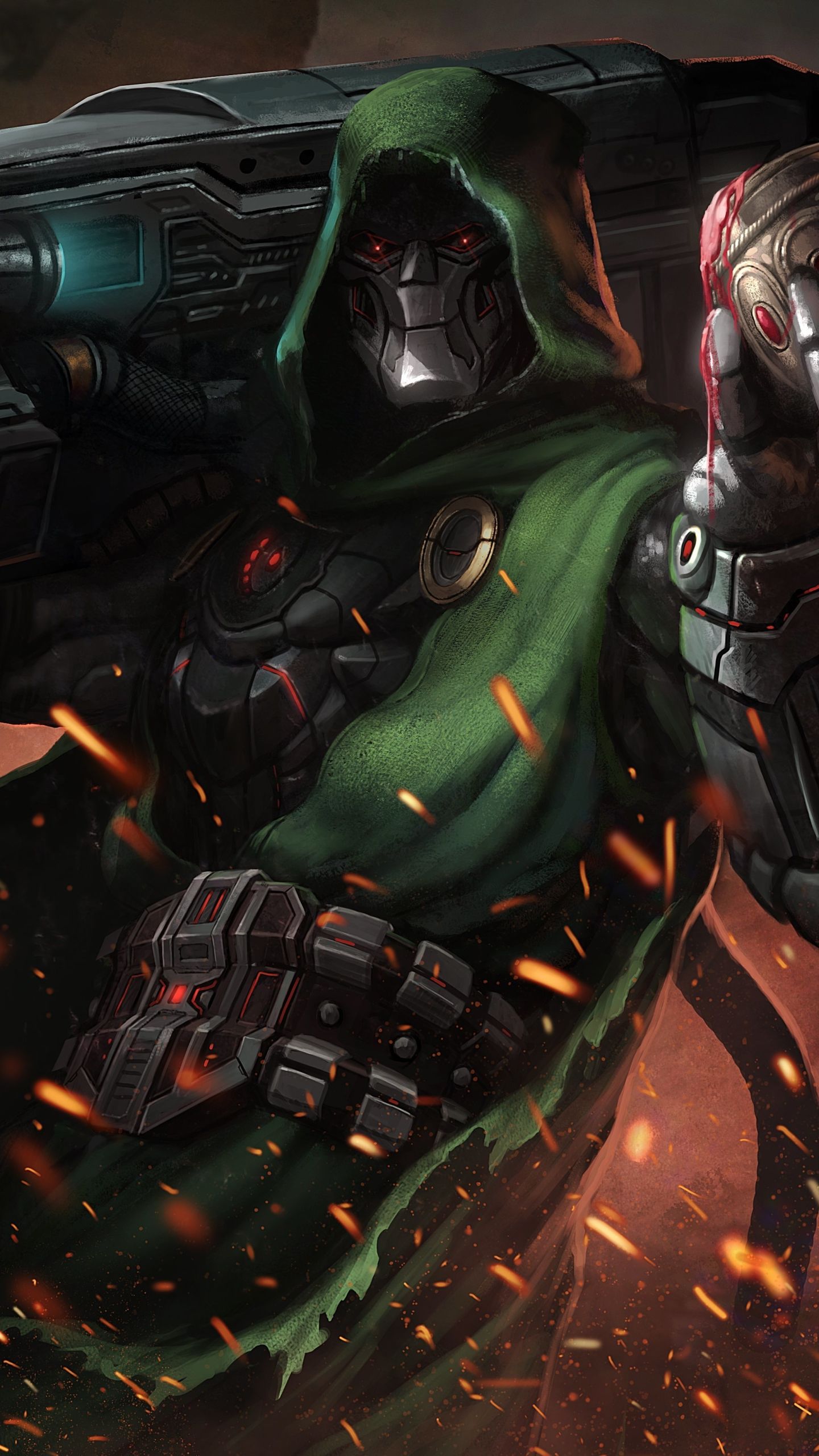 1440x2560 Phone wallpaper: Doctor Doom, Comics, Warrior 1322083