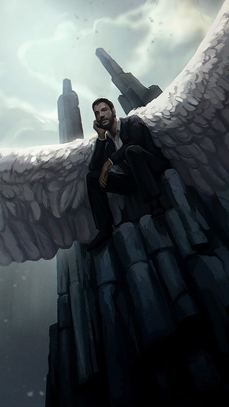 800x1422 Lucifer, devil, art, tv show, HD phone wallpaper