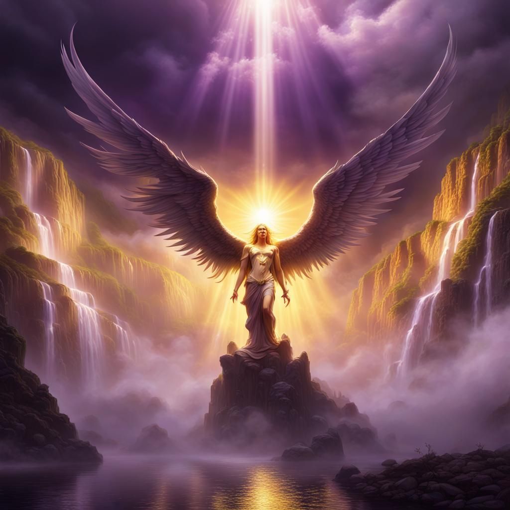 1024x1024 Lucifer's Fall: Dark Fantasy Concept Art