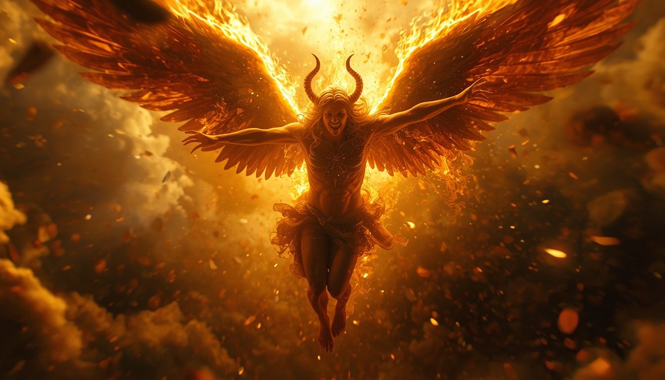 1344x768 lucifer falling heaven beautiful angelic form