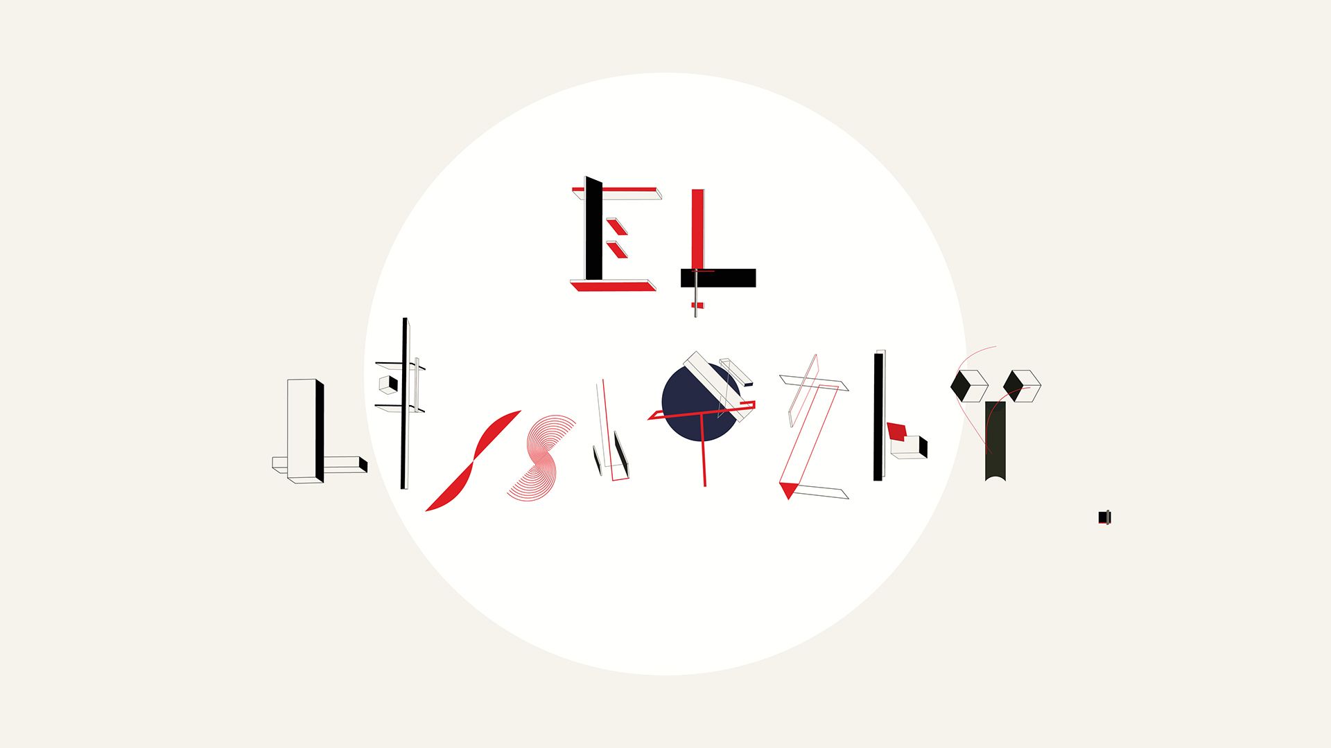 1920x1080 El lissitzky, 3D composition (2). Image - Behance