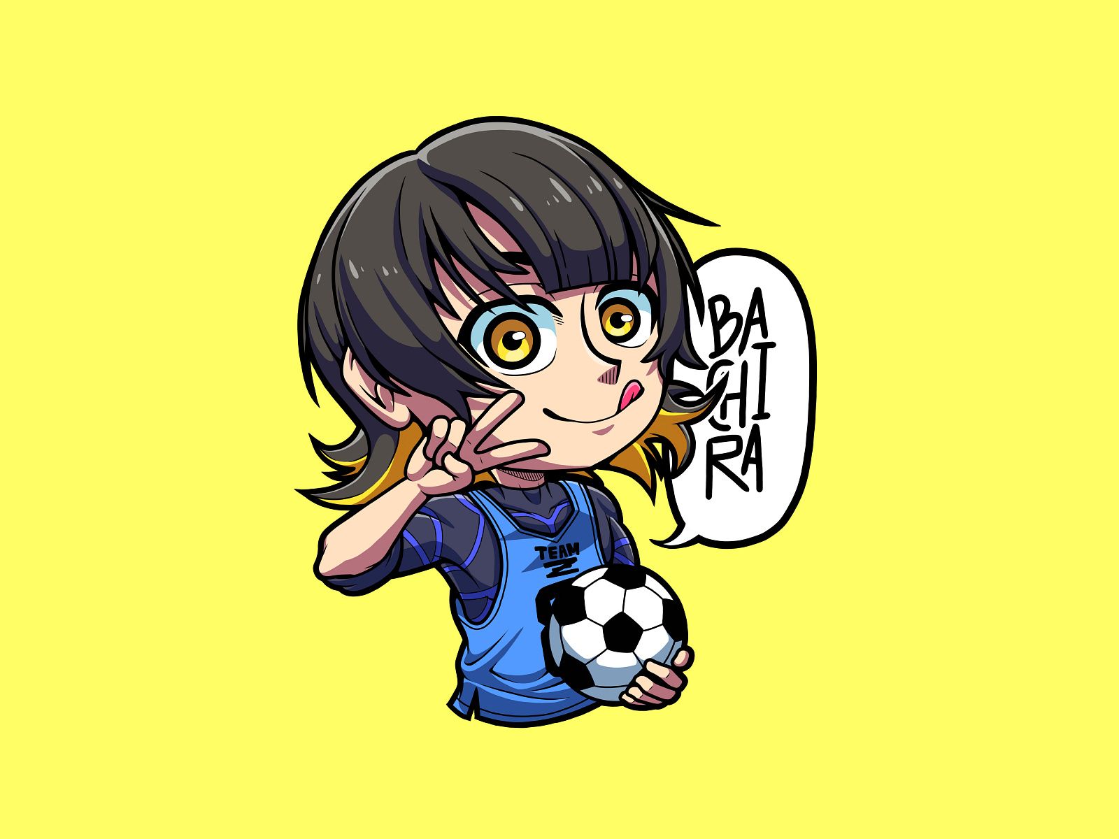 1600x1200 BACHIRA MEGURU. Half Body Chibi. [Blue Lock] by IrgiNM on Dribbble