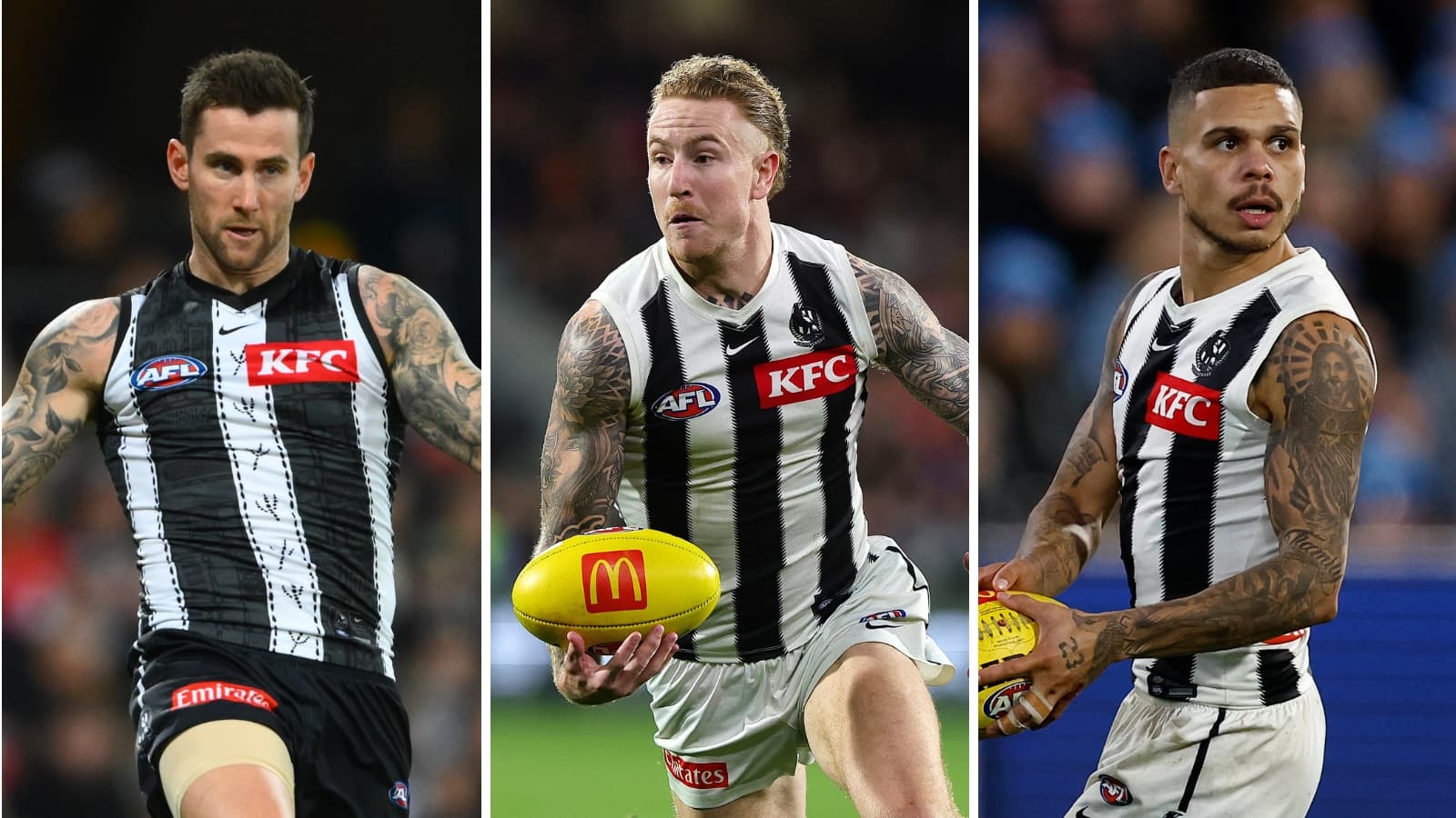 1600x900 AFL finals 2025: collingwood injuries jeremy howe, bobby hill, beau mccreery