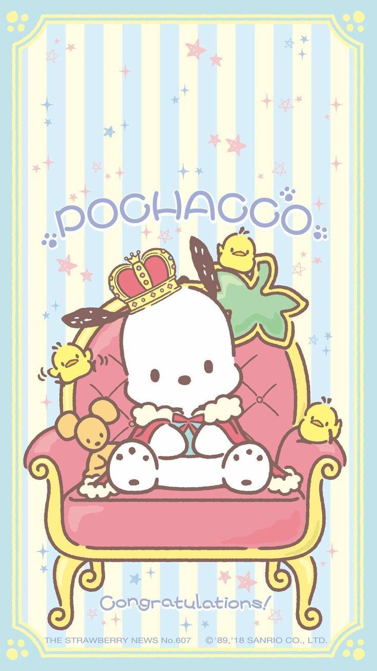 736x1308 Pochaco wallpaper iphone aesthetic. Sanrio march wallpaper, Pochacco official art, Super pochaco wallpaper