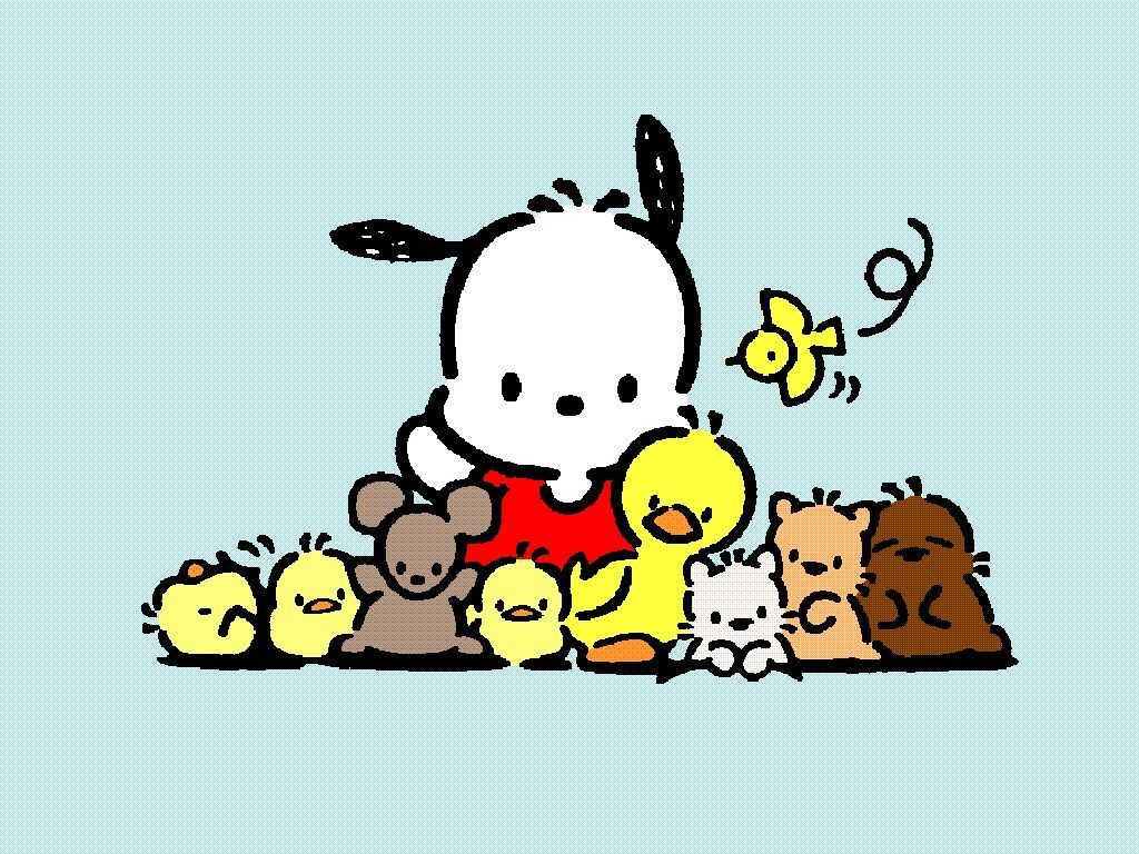 1024x768 Pochacco Desktop Wallpaper