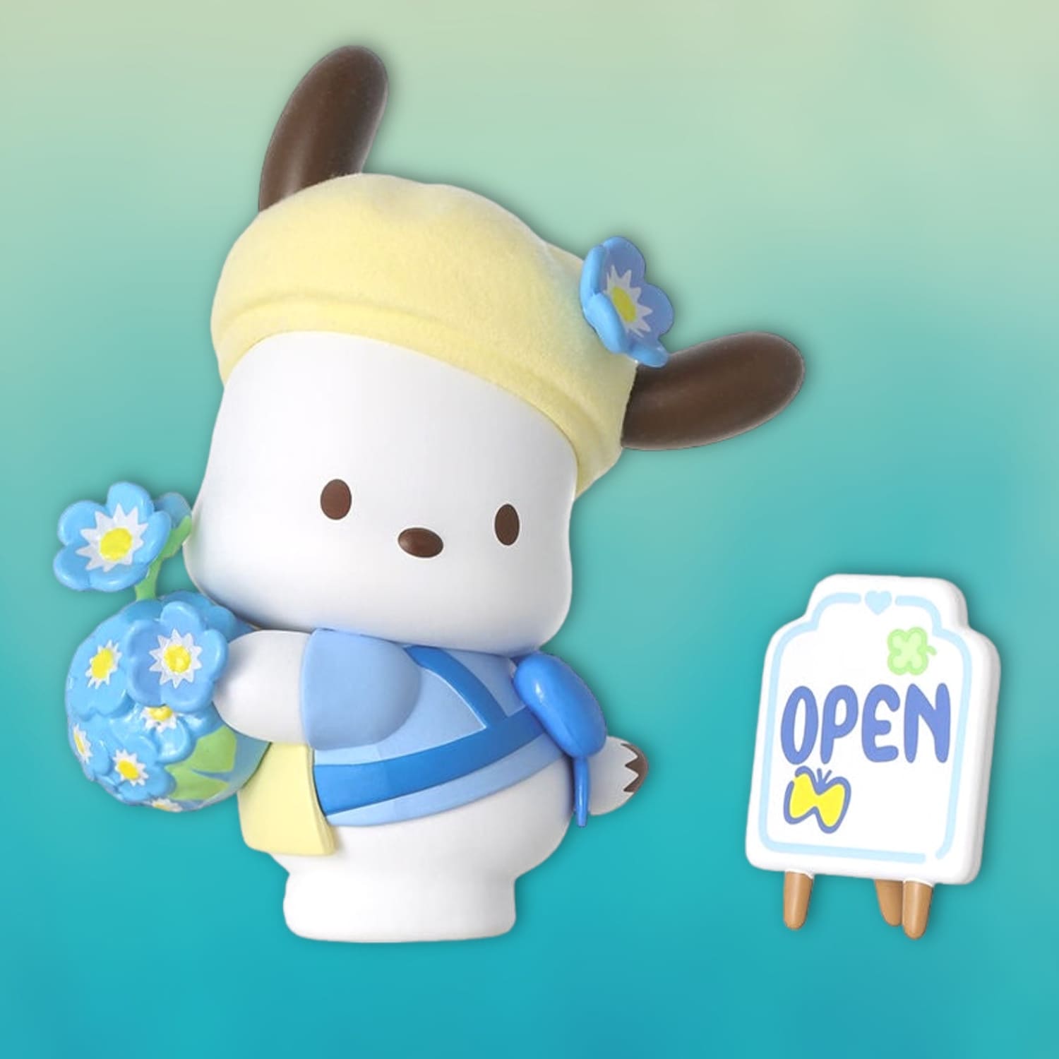 1500x1500 Pochacco Flower & Child Blind Box. Friends NYC Brooklyn
