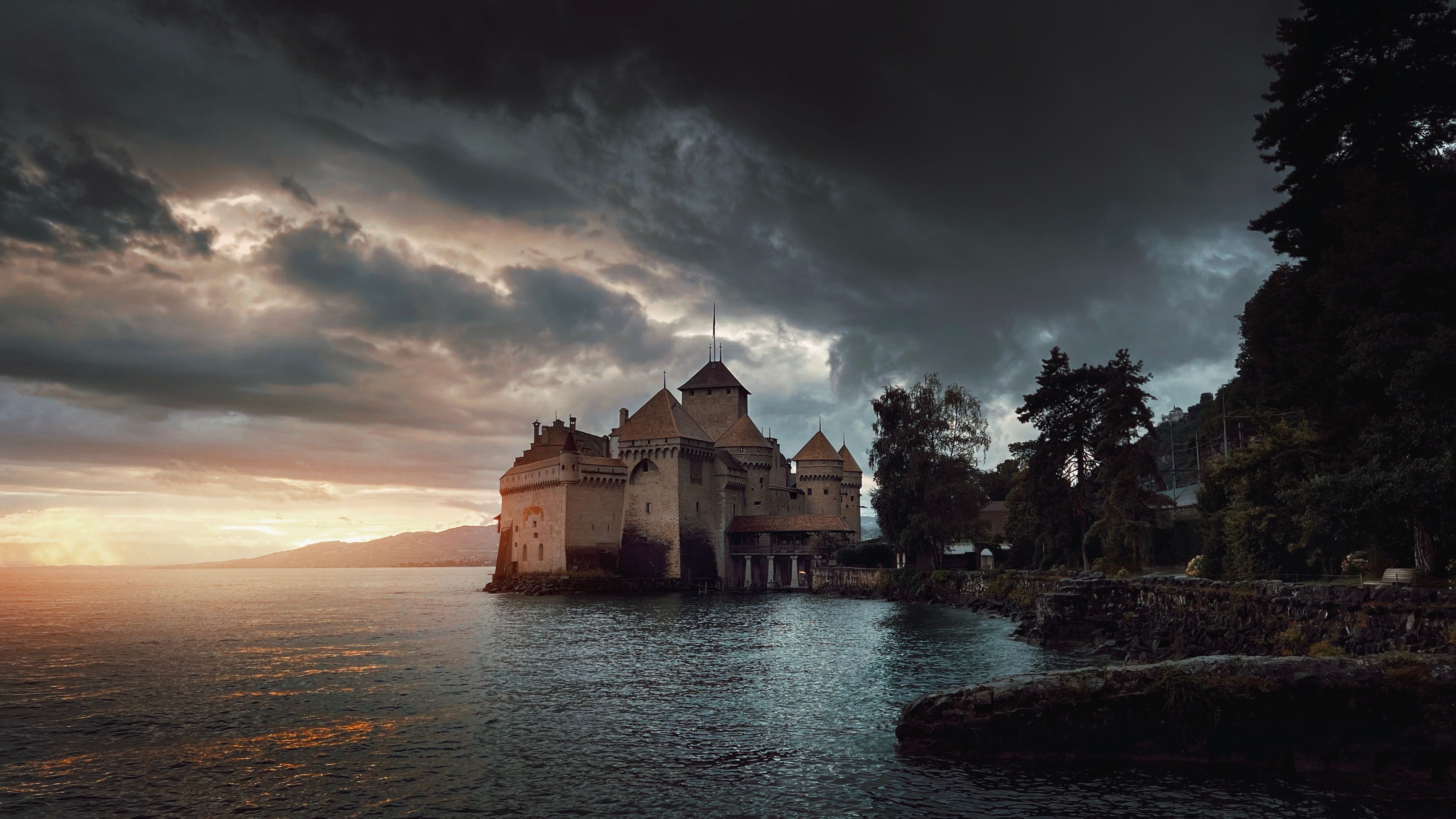 4031x2267 Chateau De Chillon Photo, Download The BEST Free Chateau De Chillon & HD Image
