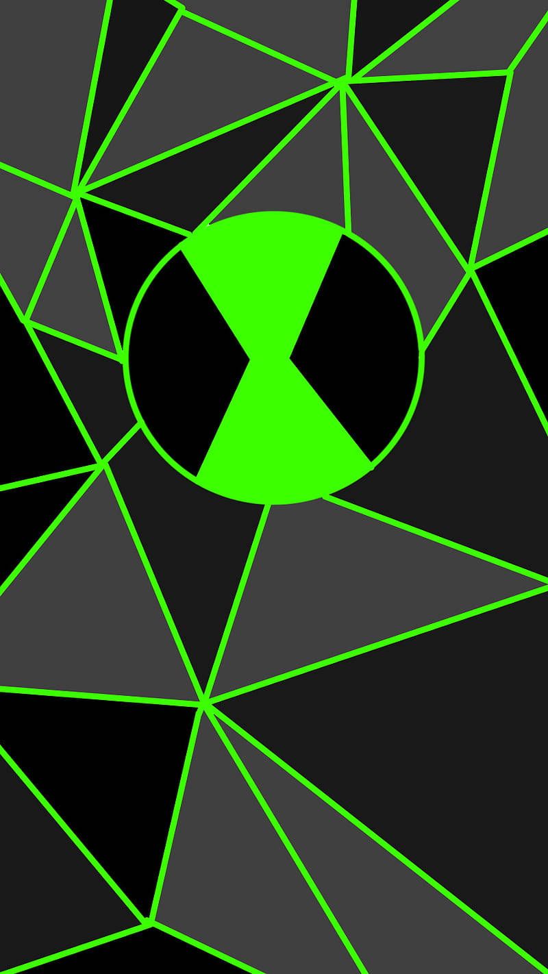 800x1422 Ben 10 Omnitrix Low Poly Art Wallpaper
