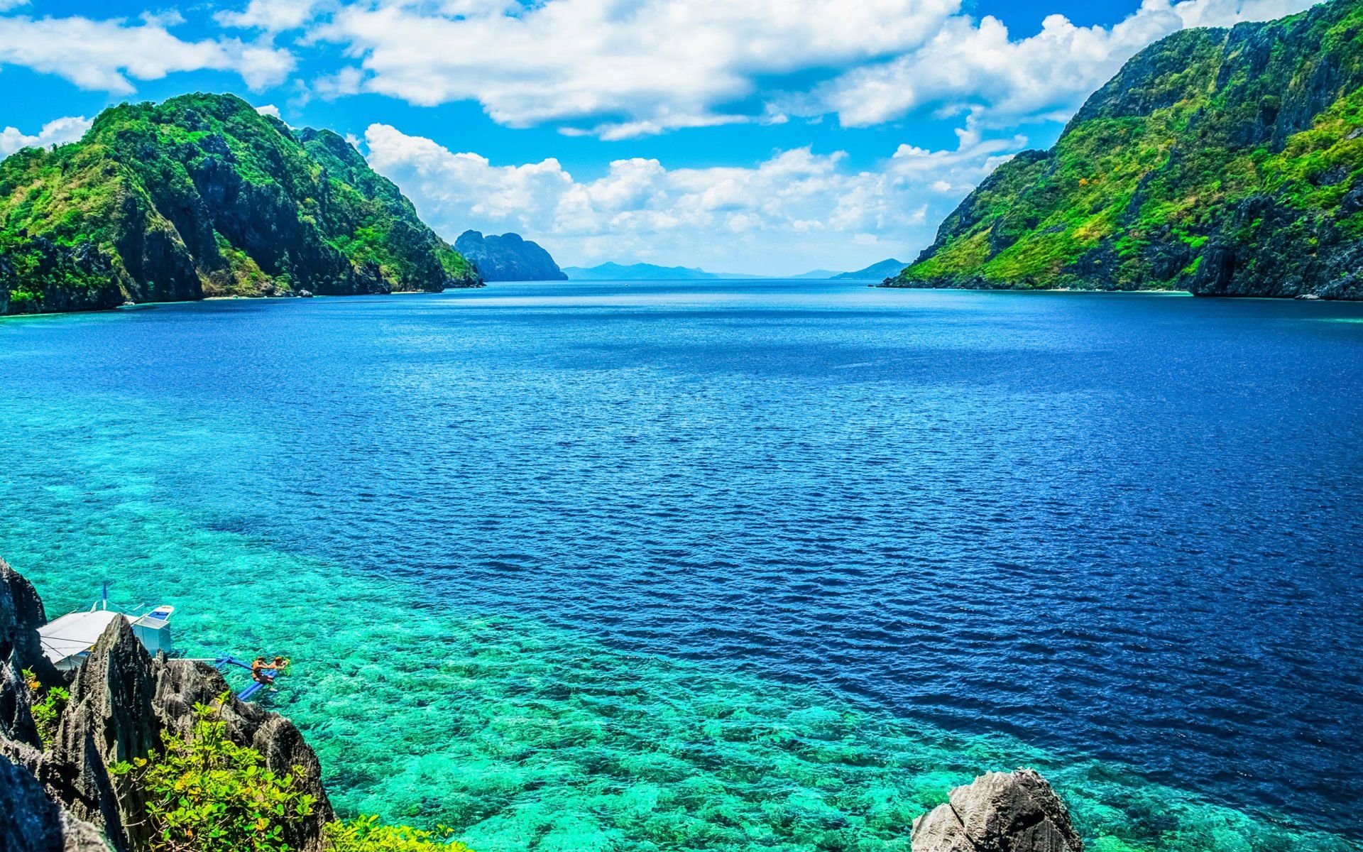 1920x1200 Download Sea Ocean Palawan Island Philippines Nature Tropical HD Wallpaperx1200