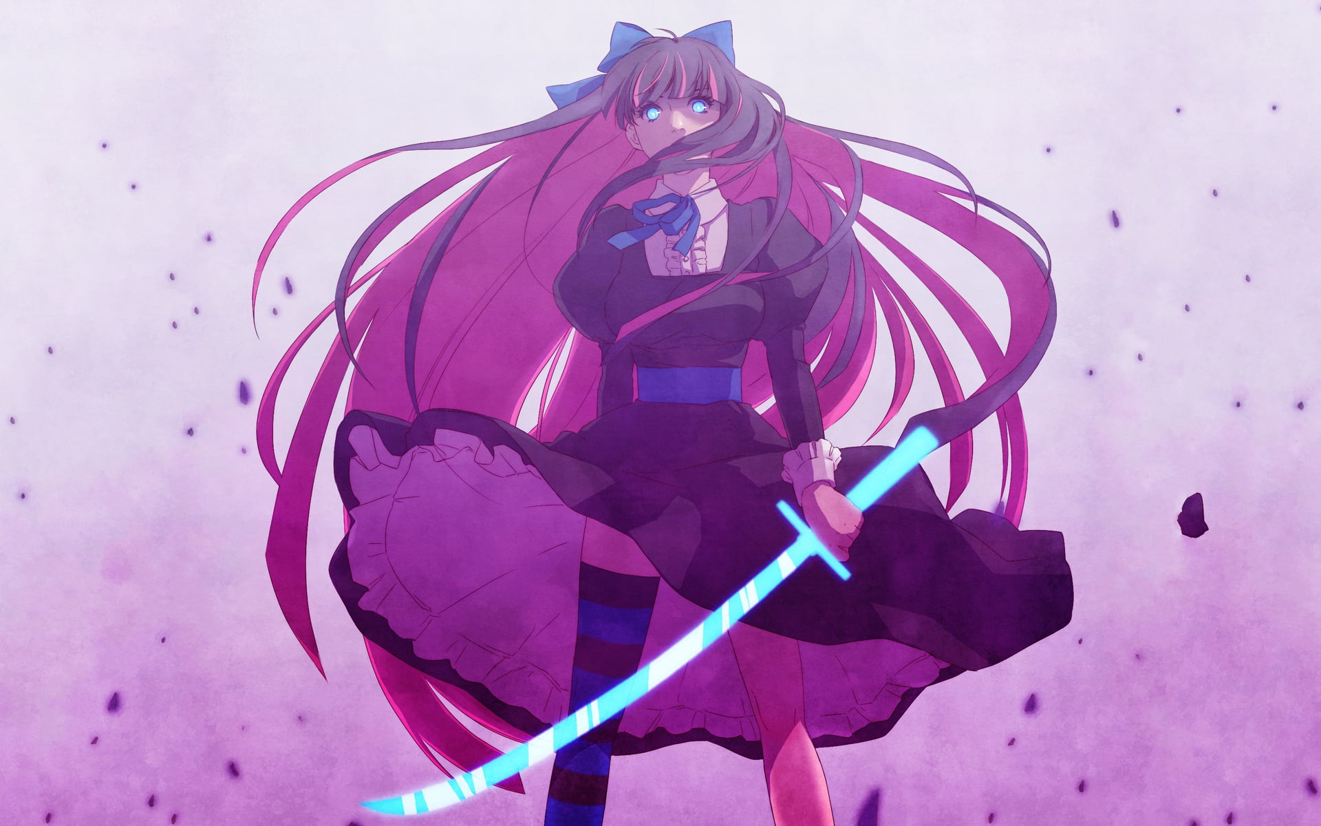 1920x1200 Me me me anime, anime, Panty and Stocking with Garterbelt, Anarchy Stocking, blue eyes HD wallpaper