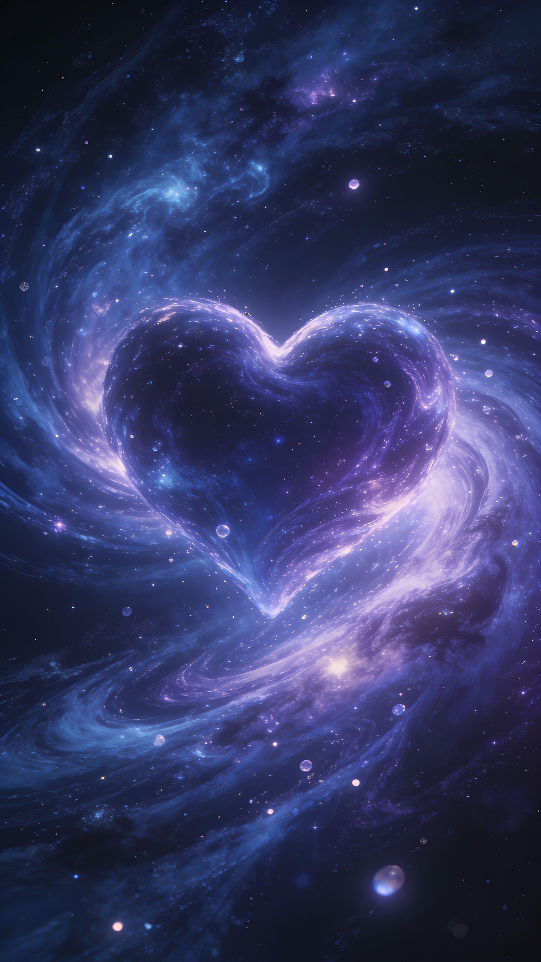 2160x3840 modern love concept wallpaper abstract galaxy
