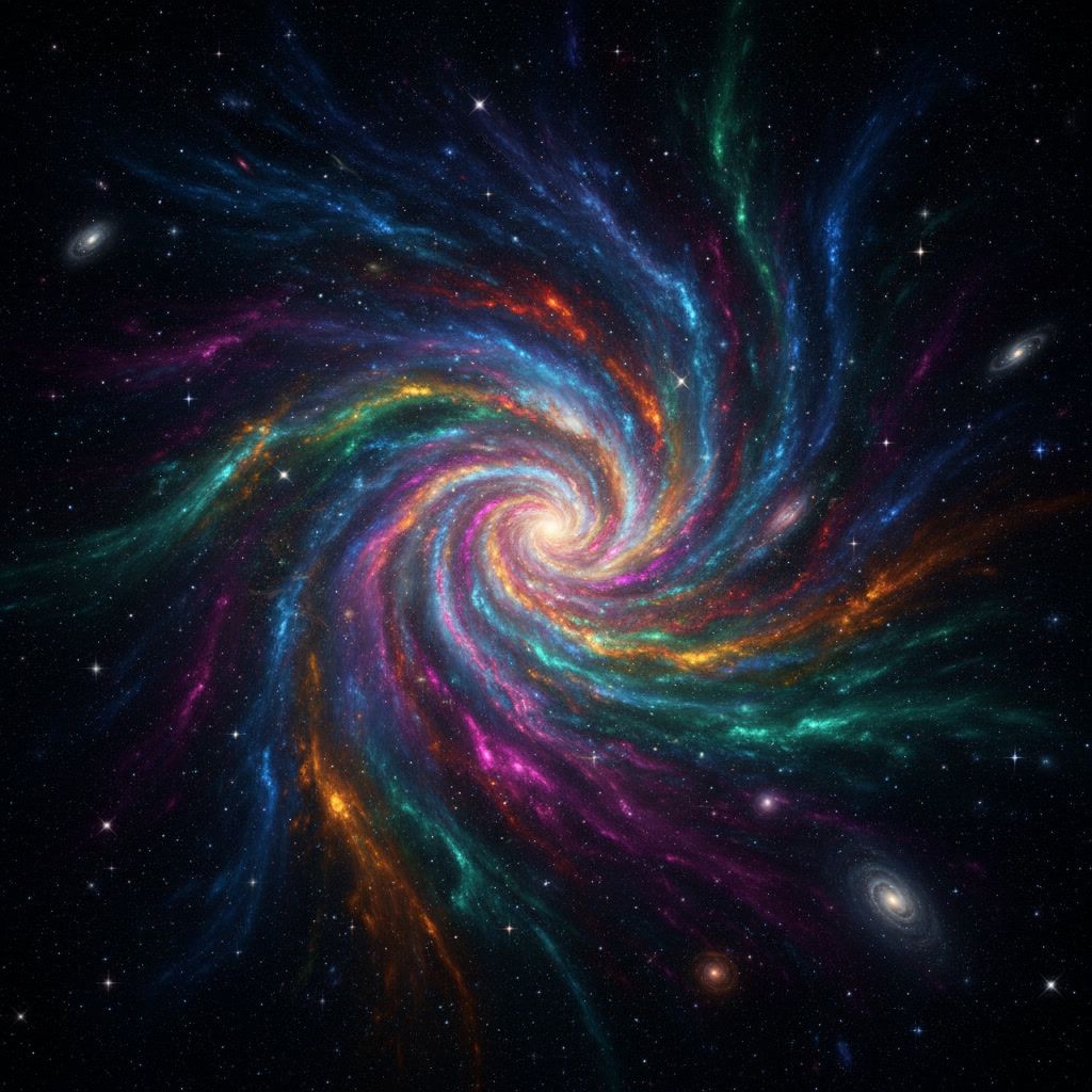1024x1024 colorful galaxy wallpaper deep space vibrant