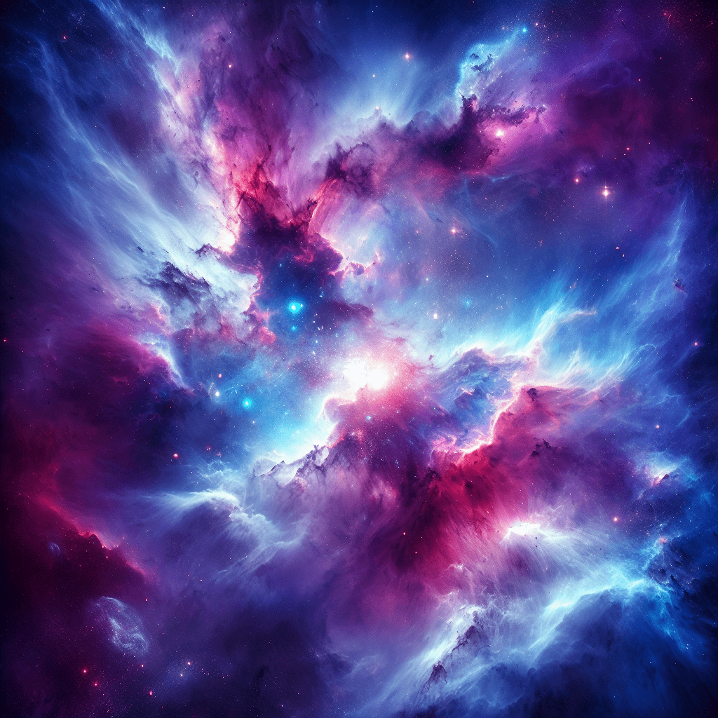 1024x1024 AI Space Wallpaper