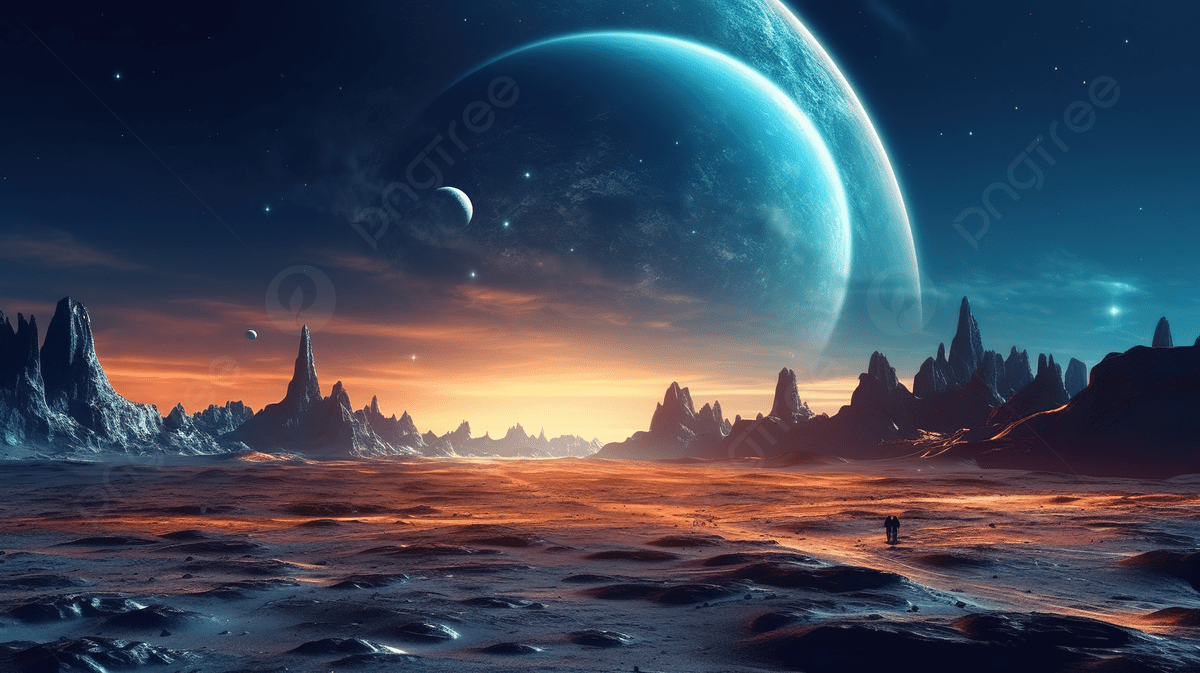 1200x673 Captivating Landscape Of An Extraterrestrial Planet With Blue Energy Flow Futuristic Ai Rendered Sci Fi Artwork, Space Wallpaper, Galaxy Wallpaper, Alien Planet Background Image And Wallpaper for Free Download