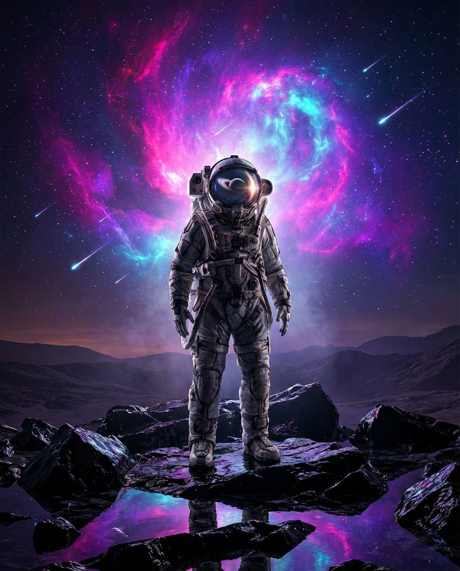 928x1152 AI Space Art Prompt: Copy Paste Cosmic Styles