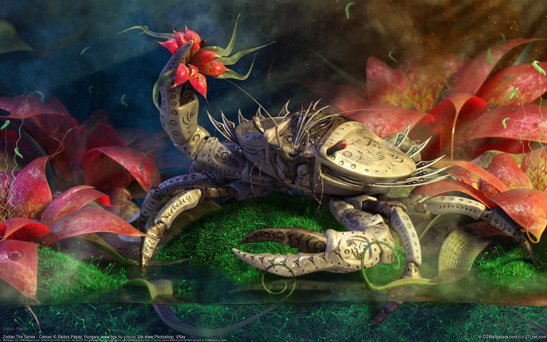 1920x1200 Wallpaper figure, crab, Wallpaper for mobile and desktop, section фантастика, resolution 1920x1200