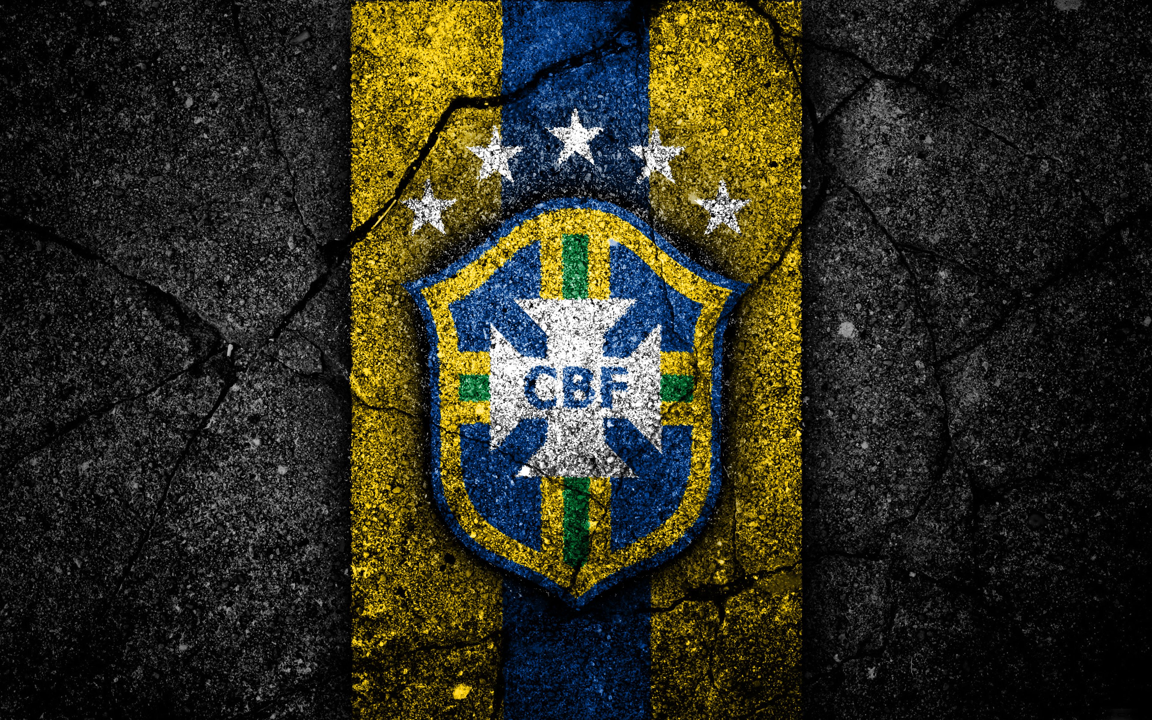 3840x2400 Phone wallpaper: Brazil National Football Team, Brazil, Sports, Emblem, Logo, Soccer 451316