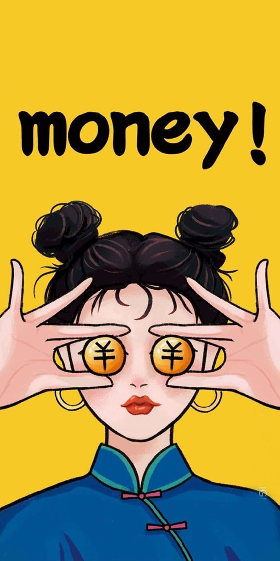 925x1850 Download free Money Girl With Glasses Wallpaper