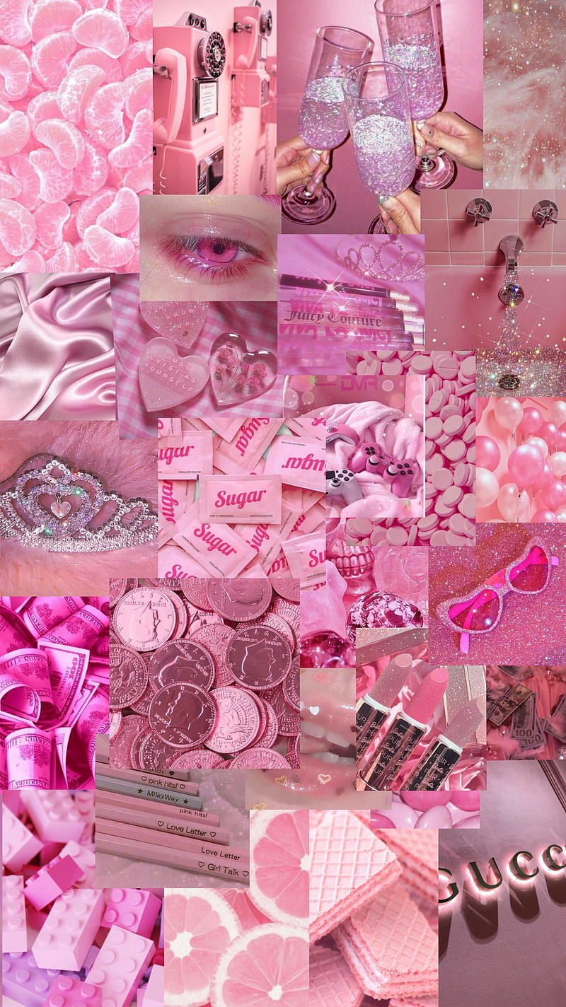 800x1424 Pink, cake, cartoons, cute, fairy, fruits, girly, money, princess, themes, HD phone wallpaper