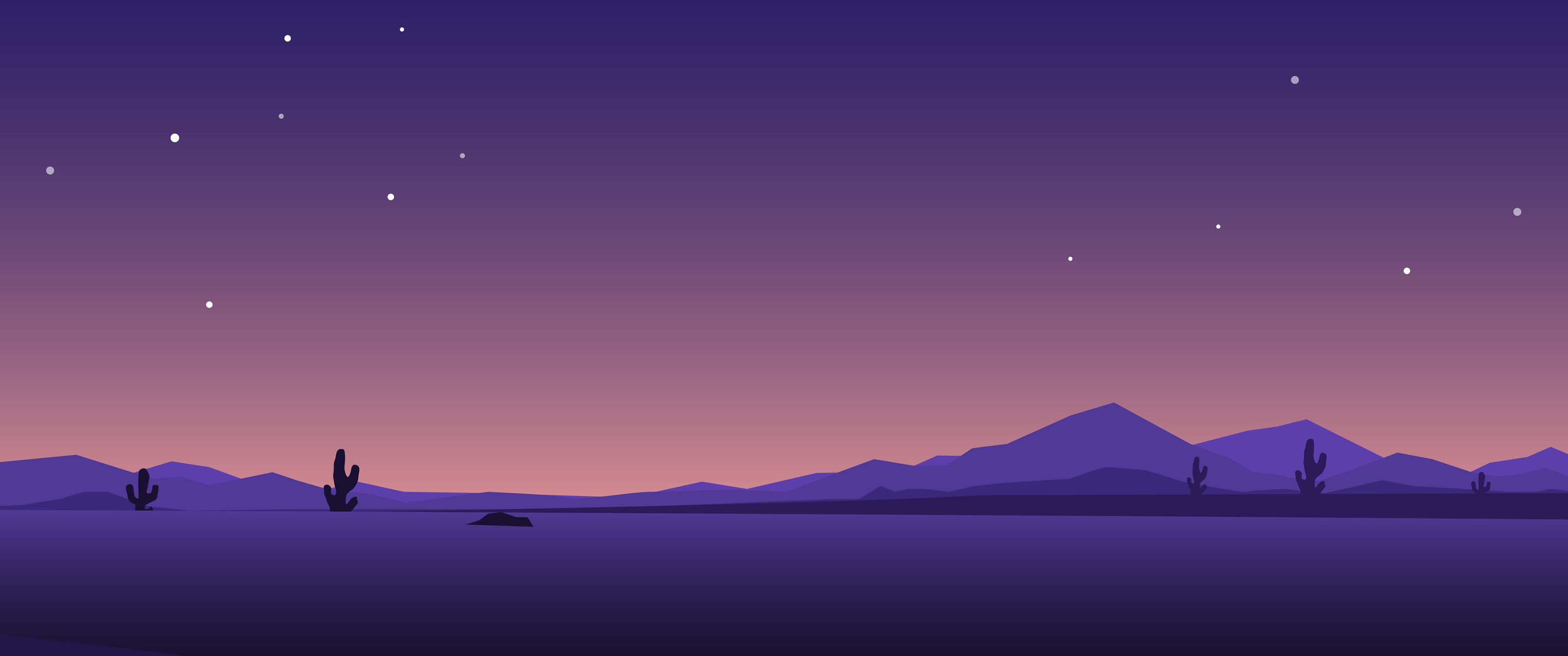 3440x1440 Desert Night Art Wallpaper, HD Artist 4K Wallpaper, Image and Background