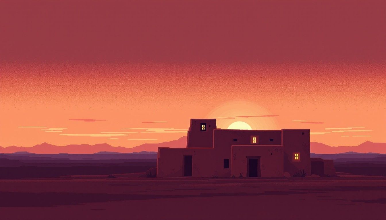 1344x768 Free Desert Sunset Silhouette Image, Retro, Adobe
