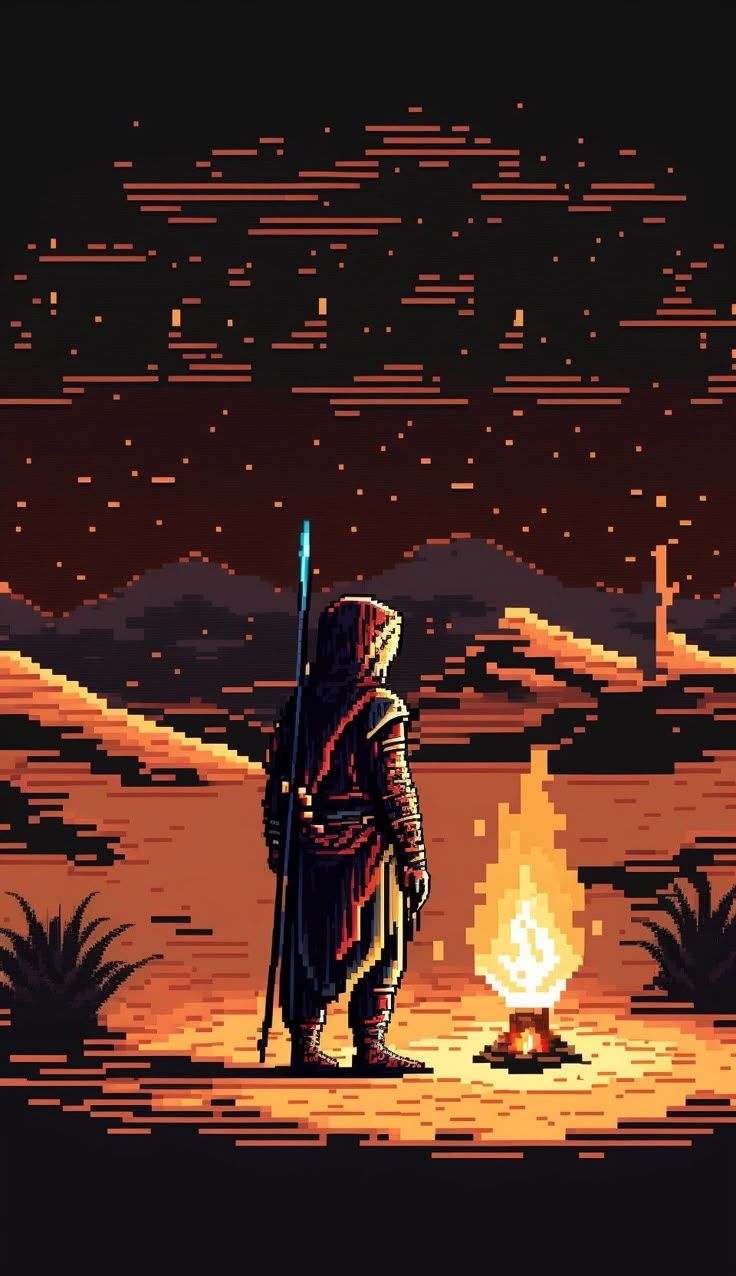 736x1276 Warrior in desert