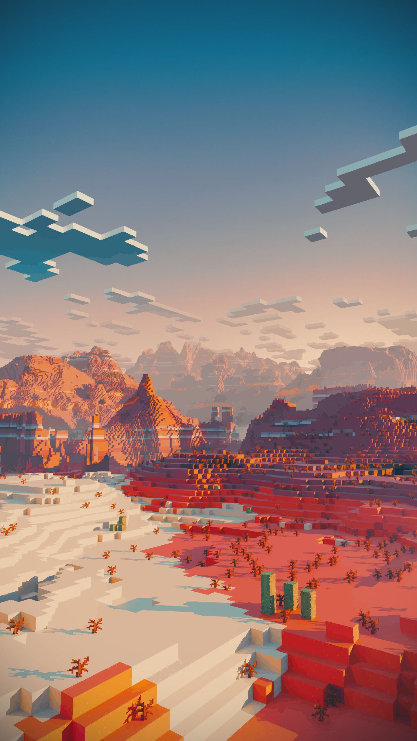1440x2560 Desert / Minecraft