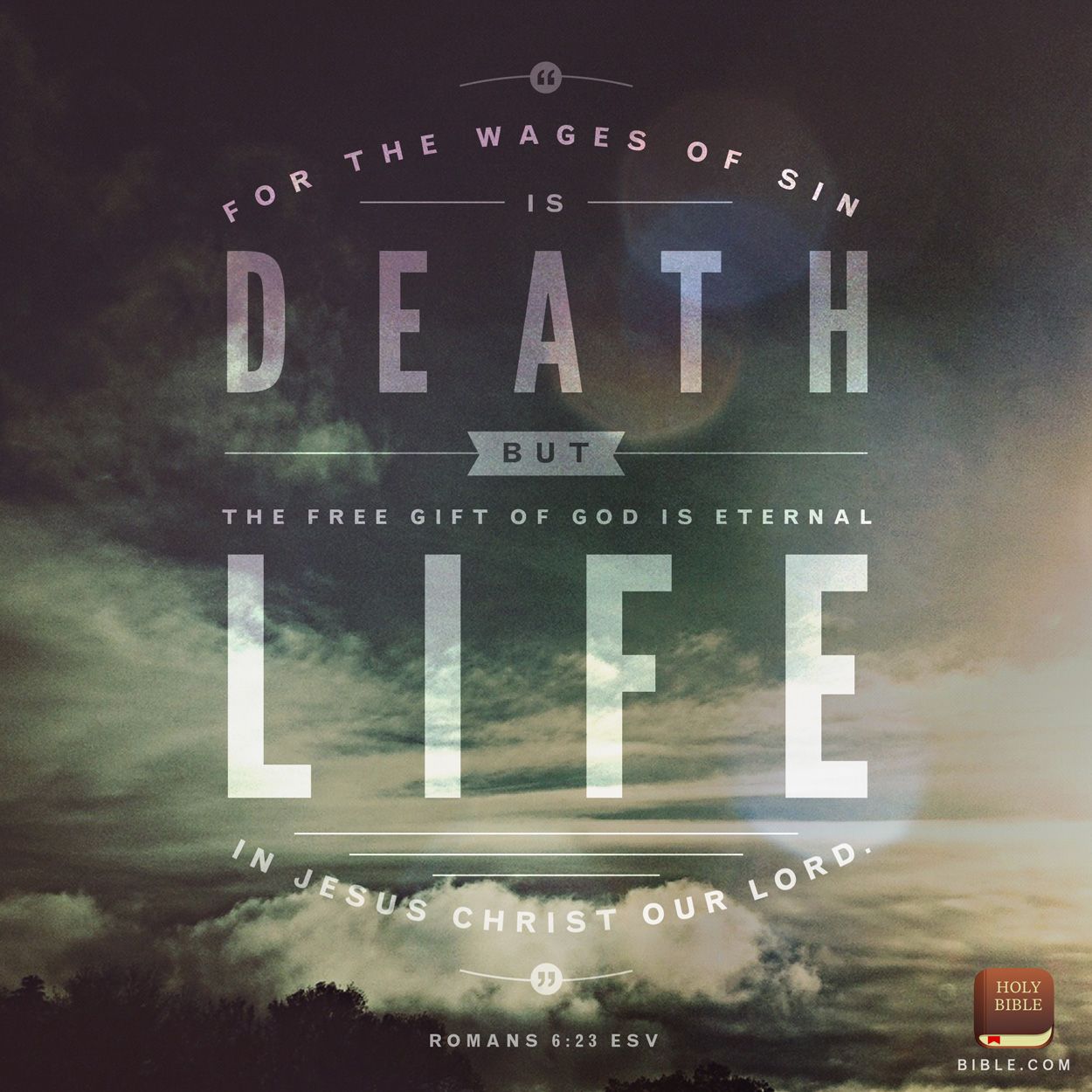 1250x1250 Romans 6:23. Creative. Scripture Art. Free Church Resources from Life.Church