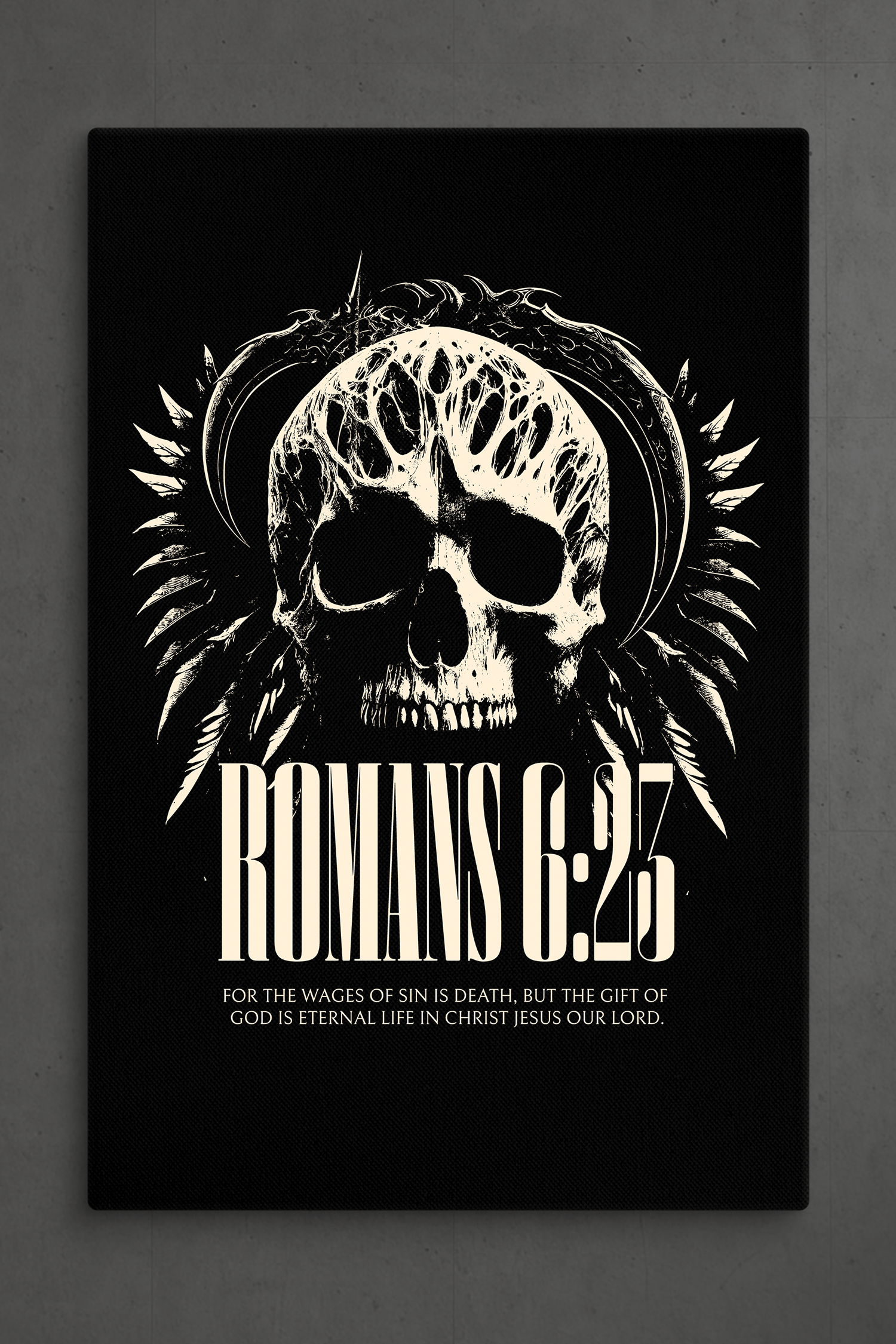 1500x2250 ROMANS 6:23 Canvas