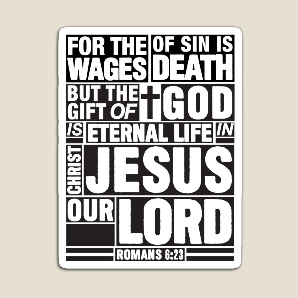 1000x1000 Romans 6:23 Eternal Life Poster