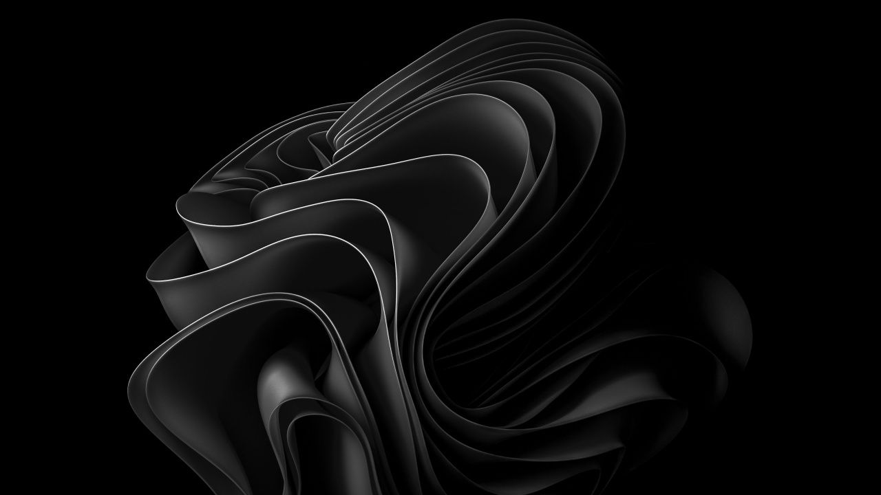 1280x720 Windows 11 Black Background 4K UHD Wallpaper for UltraHD Desktop and TV : Dual and Triple Monitor : Smartphone and Tablet Devices