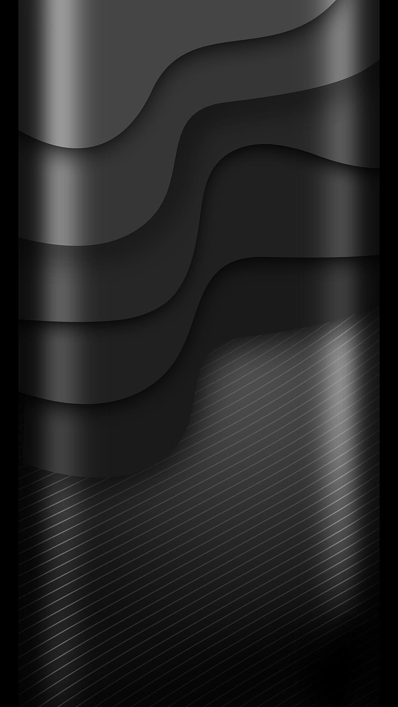 800x1422 Black gris, pattern, wave, HD phone wallpaper
