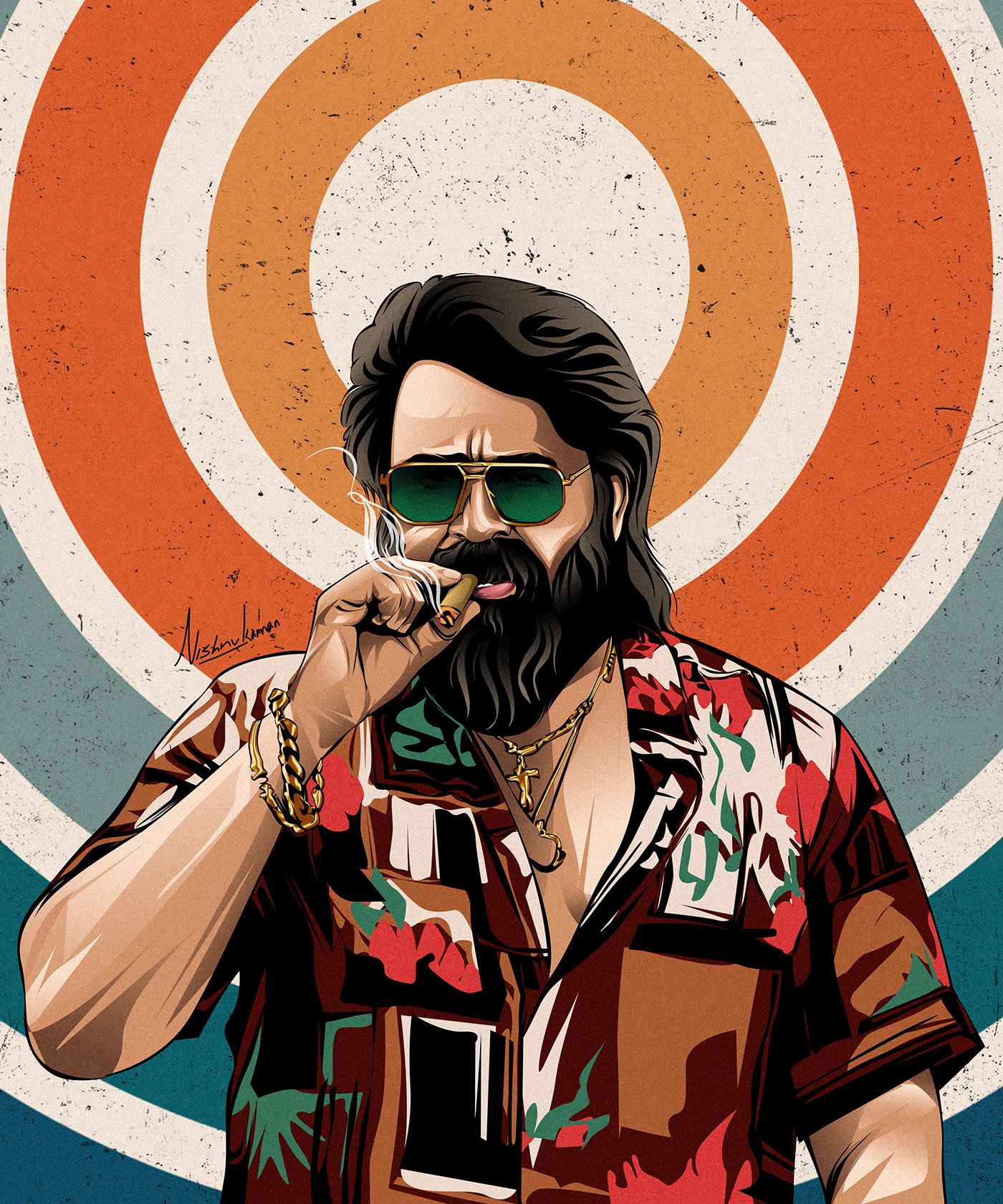 1400x1680 Jailer Movie : Mohanlal as Mathew - Behance